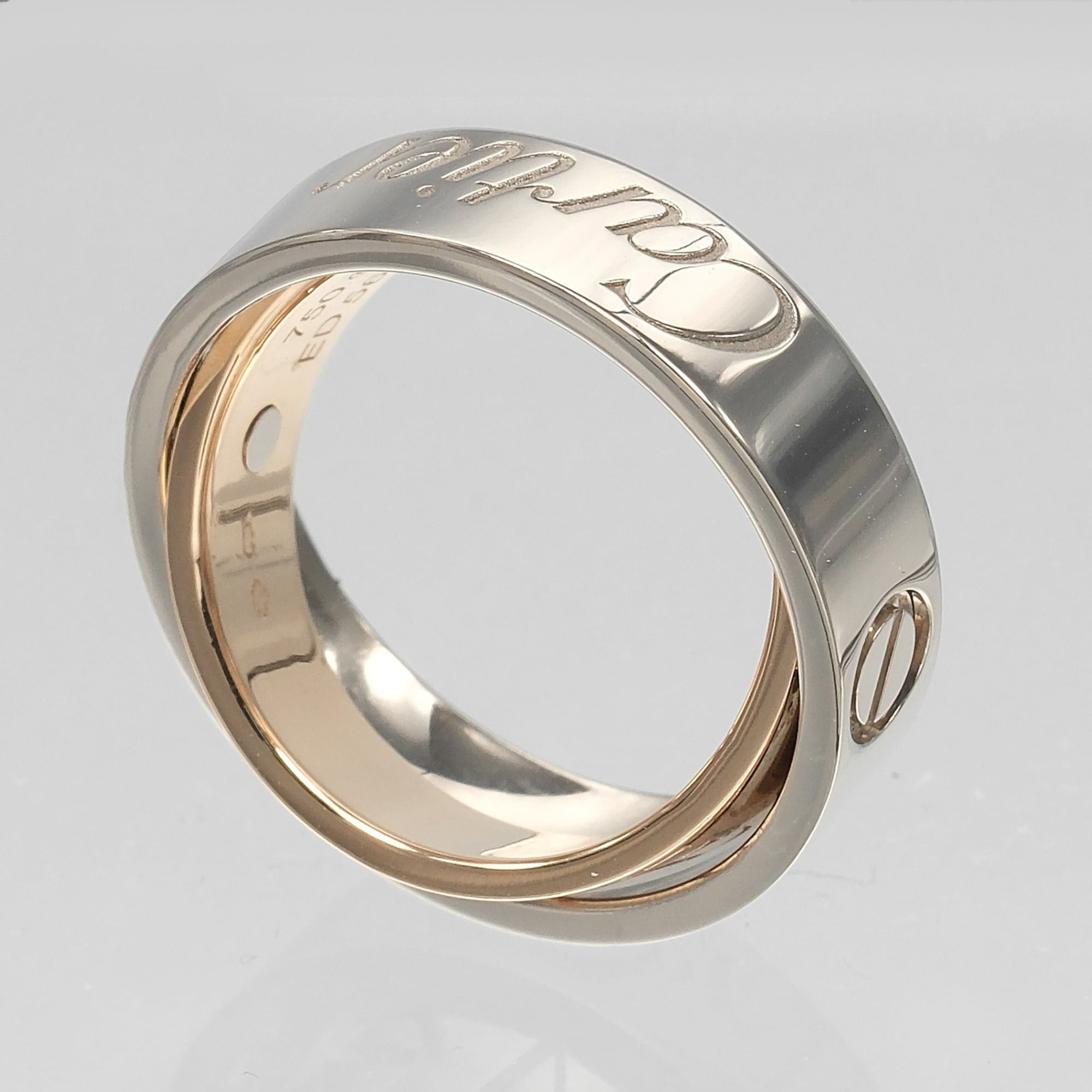 Cartier Cartier Secret Love Ring, Size 8, 18K White Gold (PG), Approx. 9.8g. Size ONE SIZE - 3 Thumbnail
