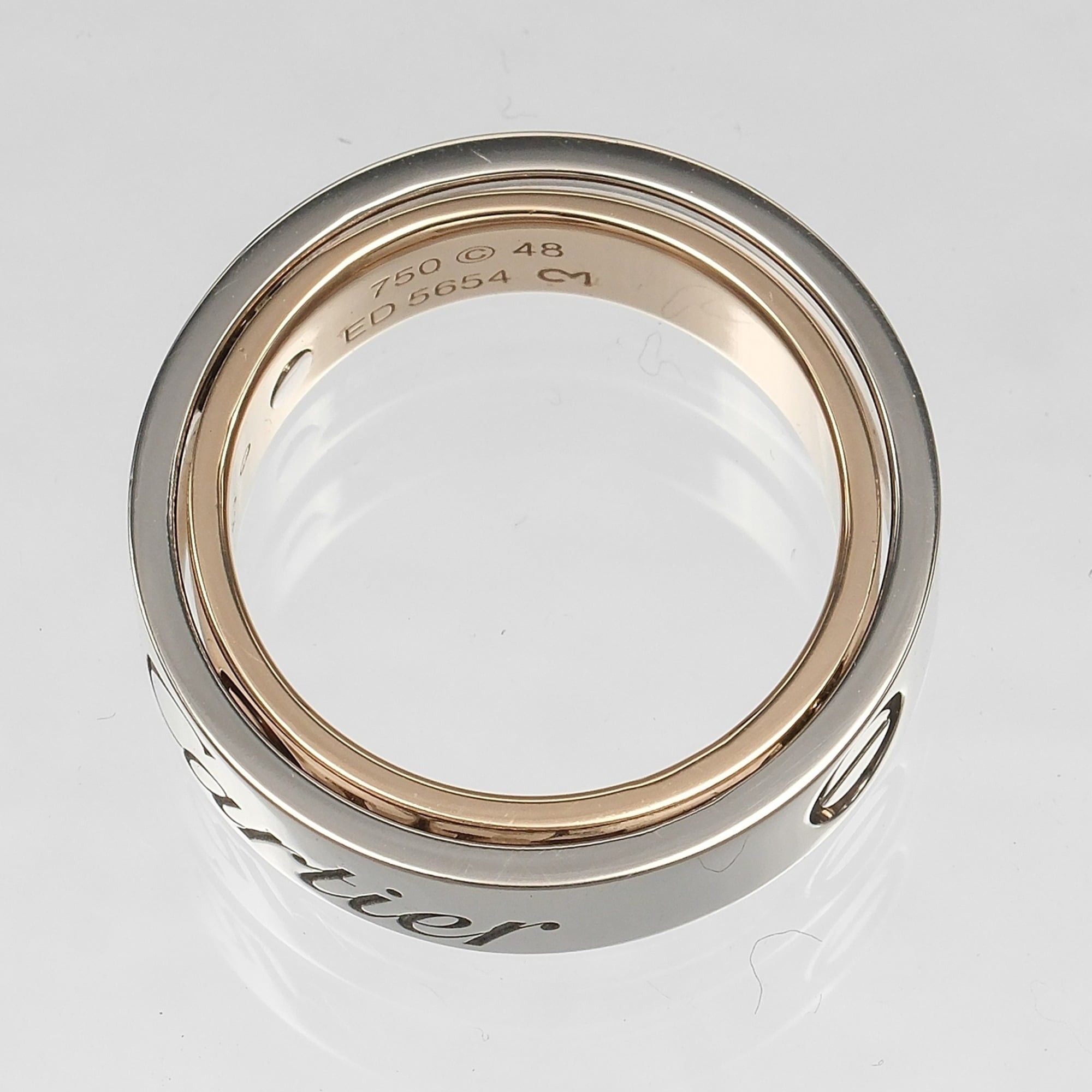 Cartier Cartier Secret Love Ring, Size 8, 18K White Gold (PG), Approx. 9.8g. Size ONE SIZE - 8 Thumbnail