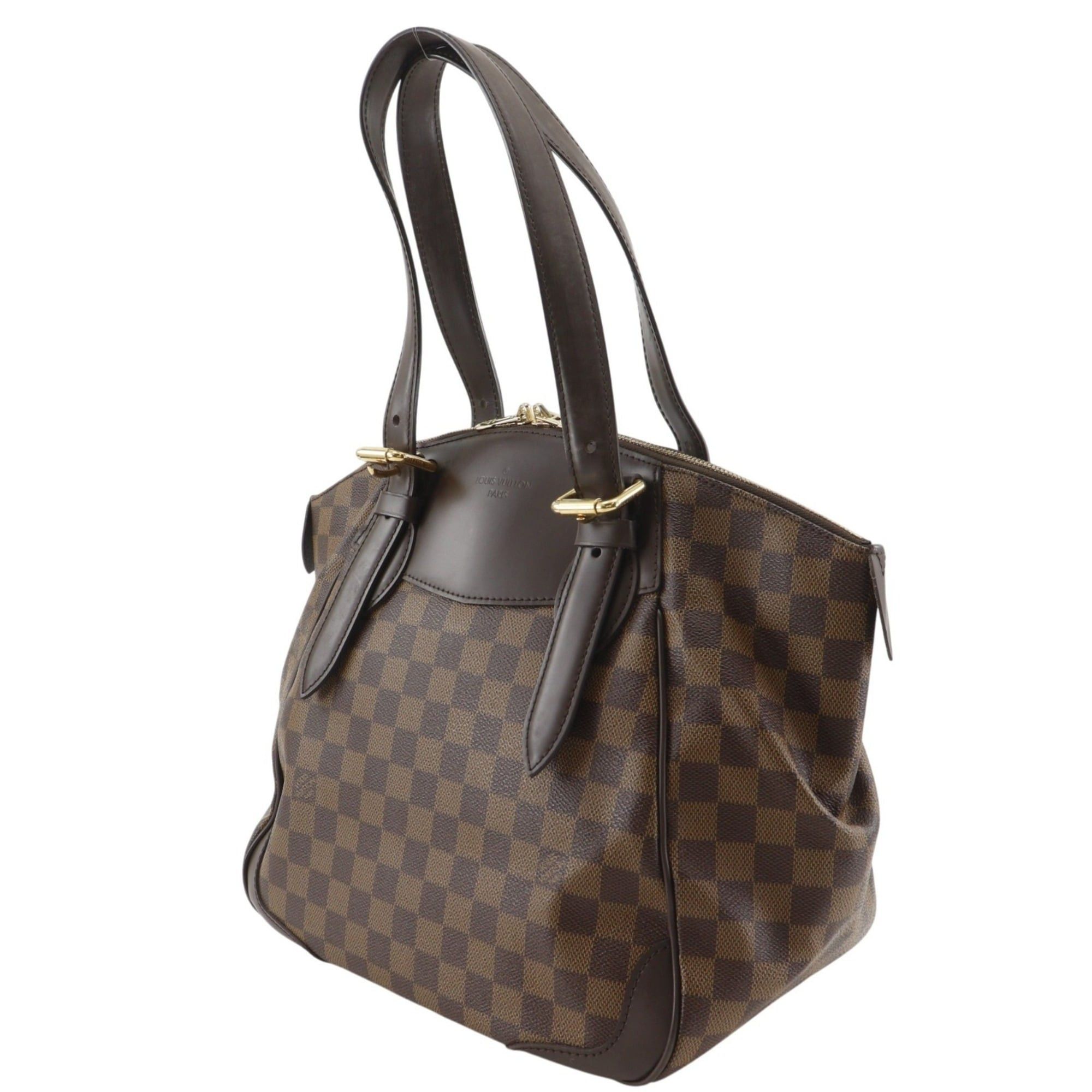 Louis Vuitton Louis Vuitton Verona MM Tote Bag N41118 Damier Canvas 2011 Brown VI1161 A4 Women's Size ONE SIZE - 2 Thumbnail