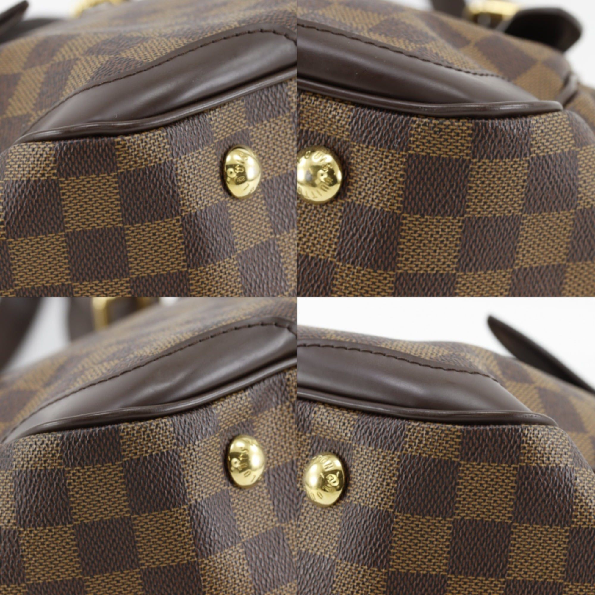 Louis Vuitton Louis Vuitton Verona MM Tote Bag N41118 Damier Canvas 2011 Brown VI1161 A4 Women's Size ONE SIZE - 4 Thumbnail