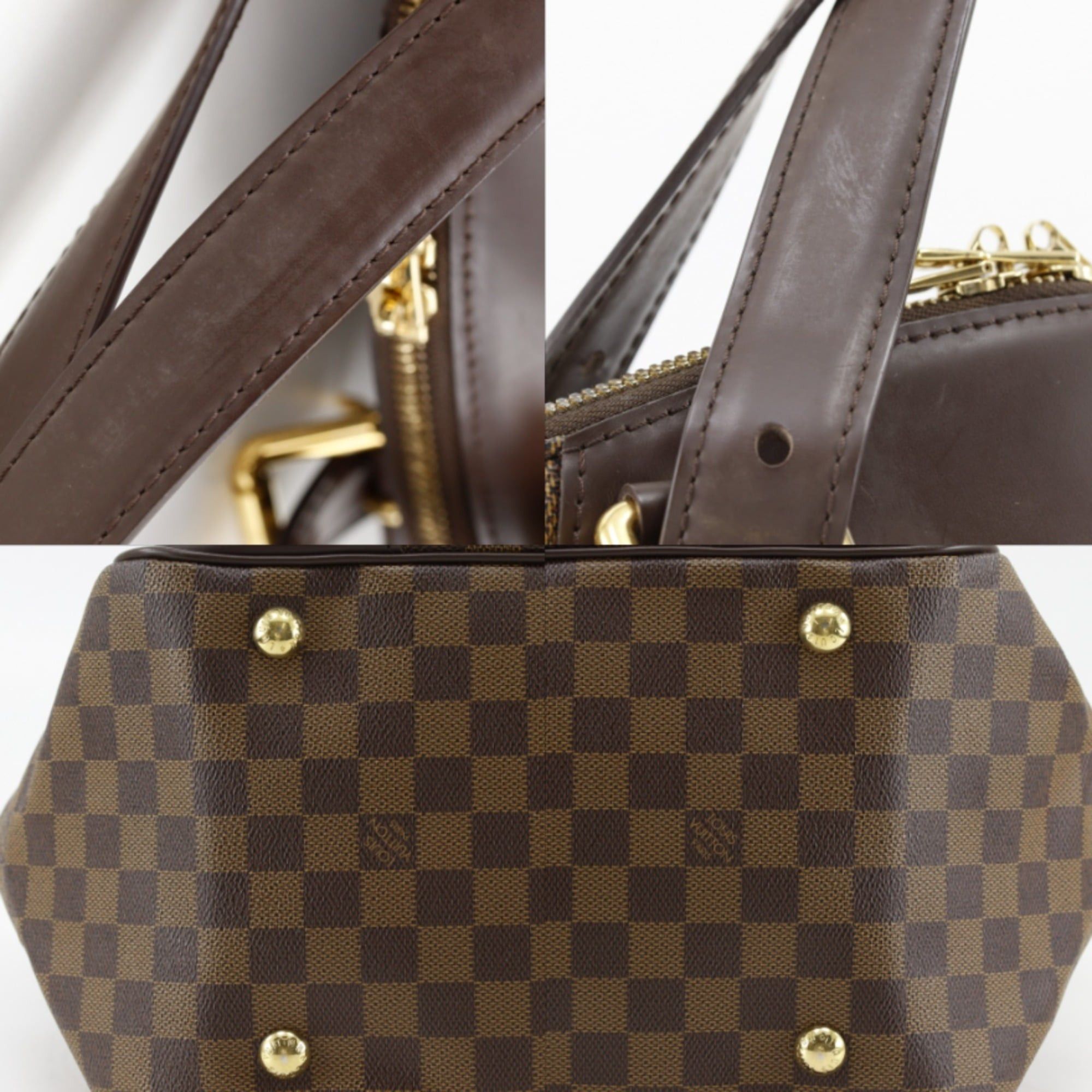 Louis Vuitton Louis Vuitton Verona MM Tote Bag N41118 Damier Canvas 2011 Brown VI1161 A4 Women's Size ONE SIZE - 14 Thumbnail