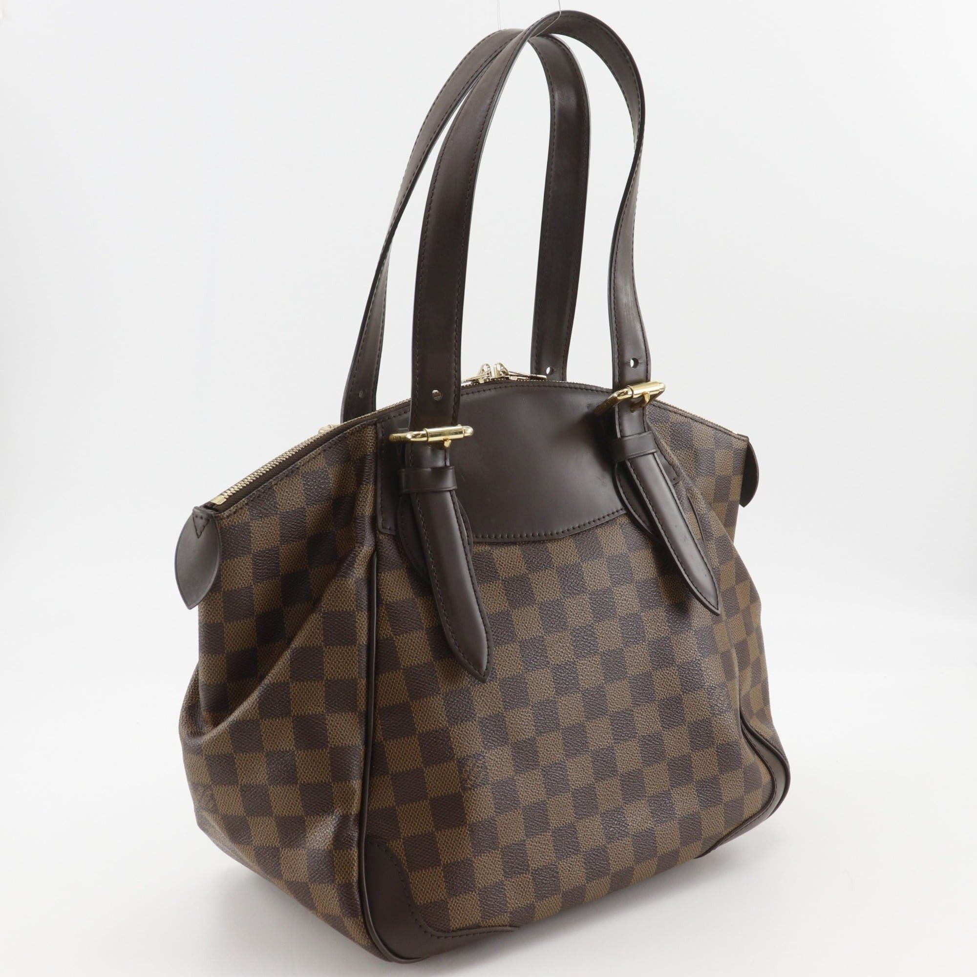 Louis Vuitton Louis Vuitton Verona MM Tote Bag N41118 Damier Canvas 2011 Brown VI1161 A4 Women's Size ONE SIZE - 3 Thumbnail