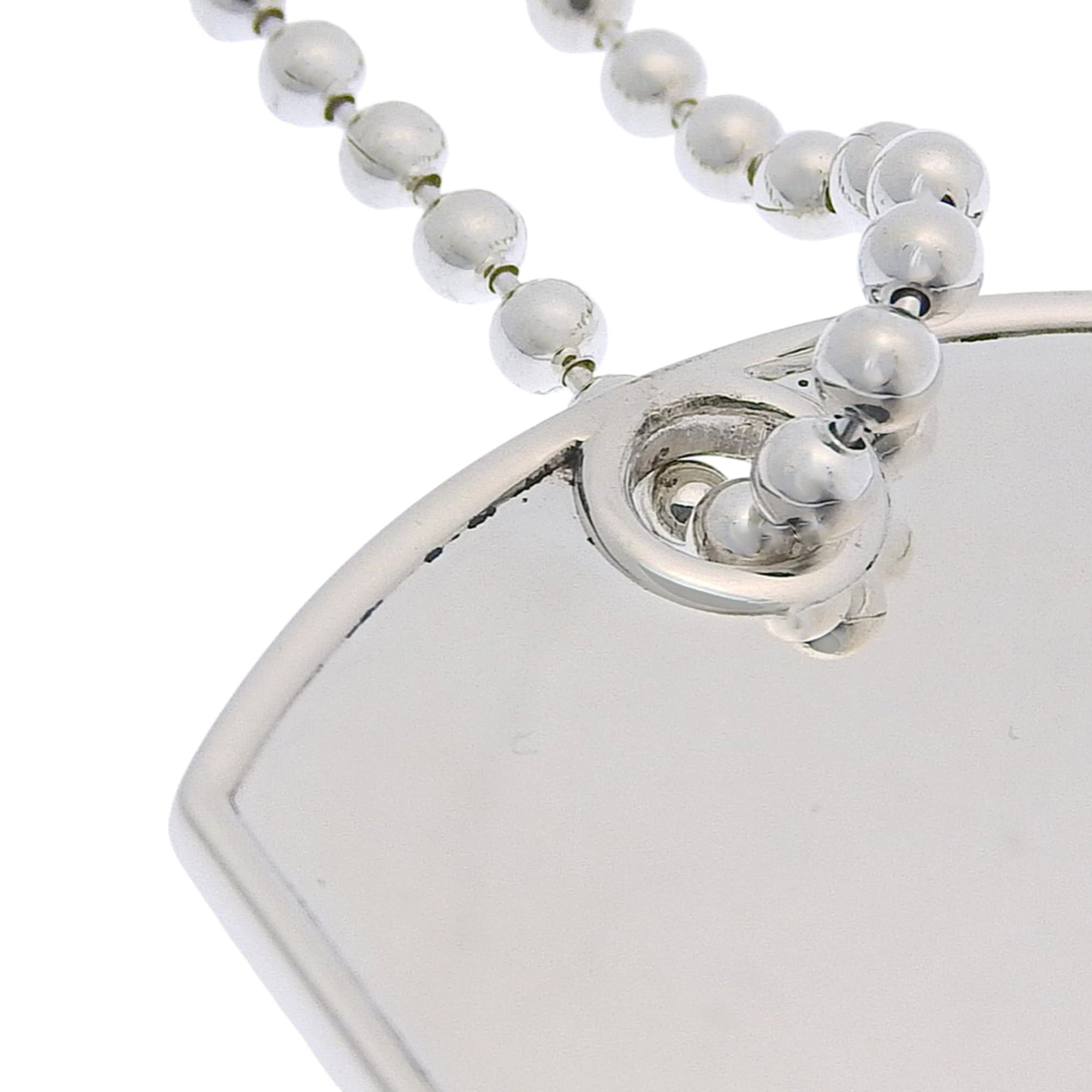 Gucci Gucci Dog Tag Keychain Charm, Sterling Silver 925, Unisex Size ONE SIZE - 4 Thumbnail