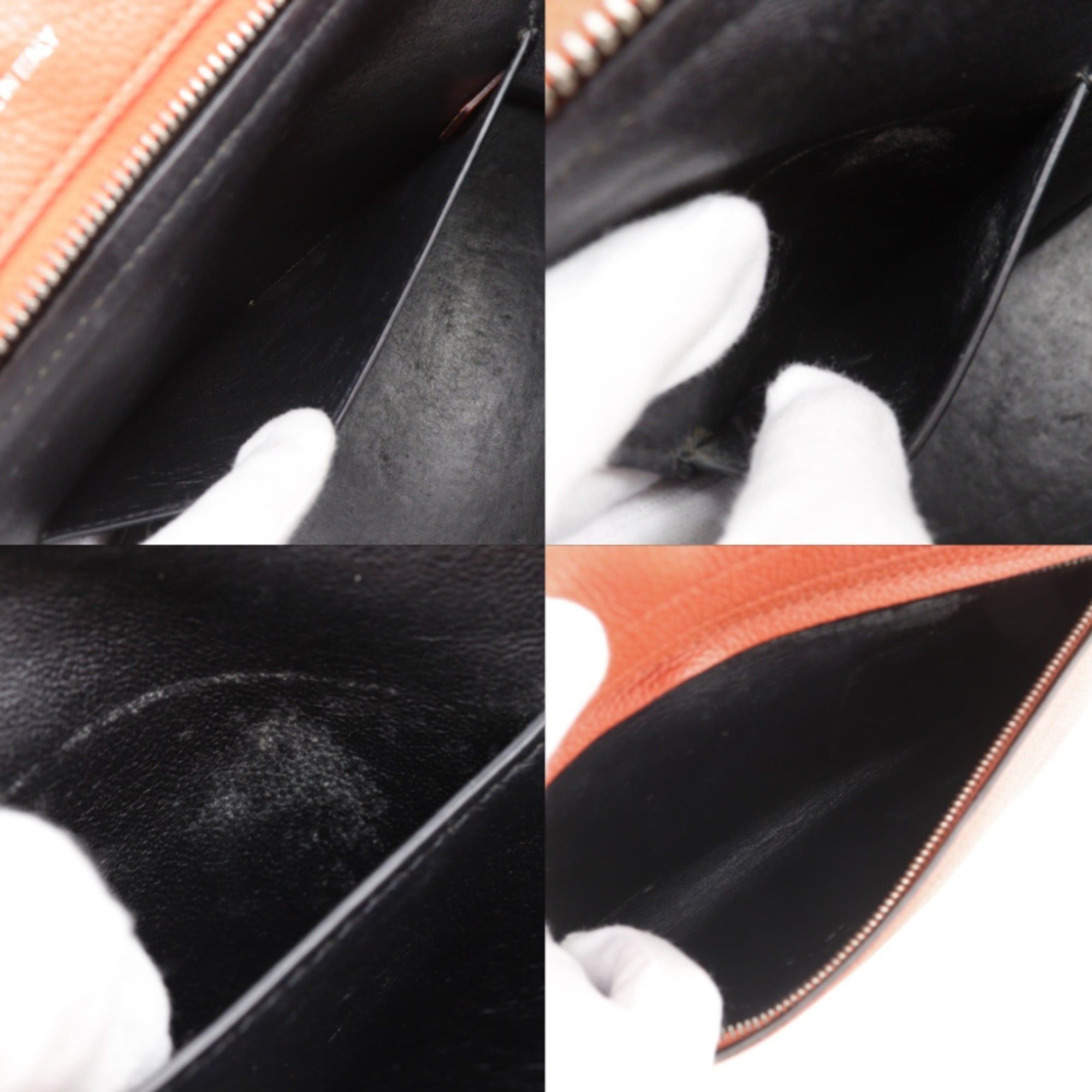 Celine Celine Trapeze Medium Handbag 2-Way Shoulder Bag S-SN-0112 Leather Orange 2-way A5 Flap Women's Size ONE SIZE - 7 Thumbnail