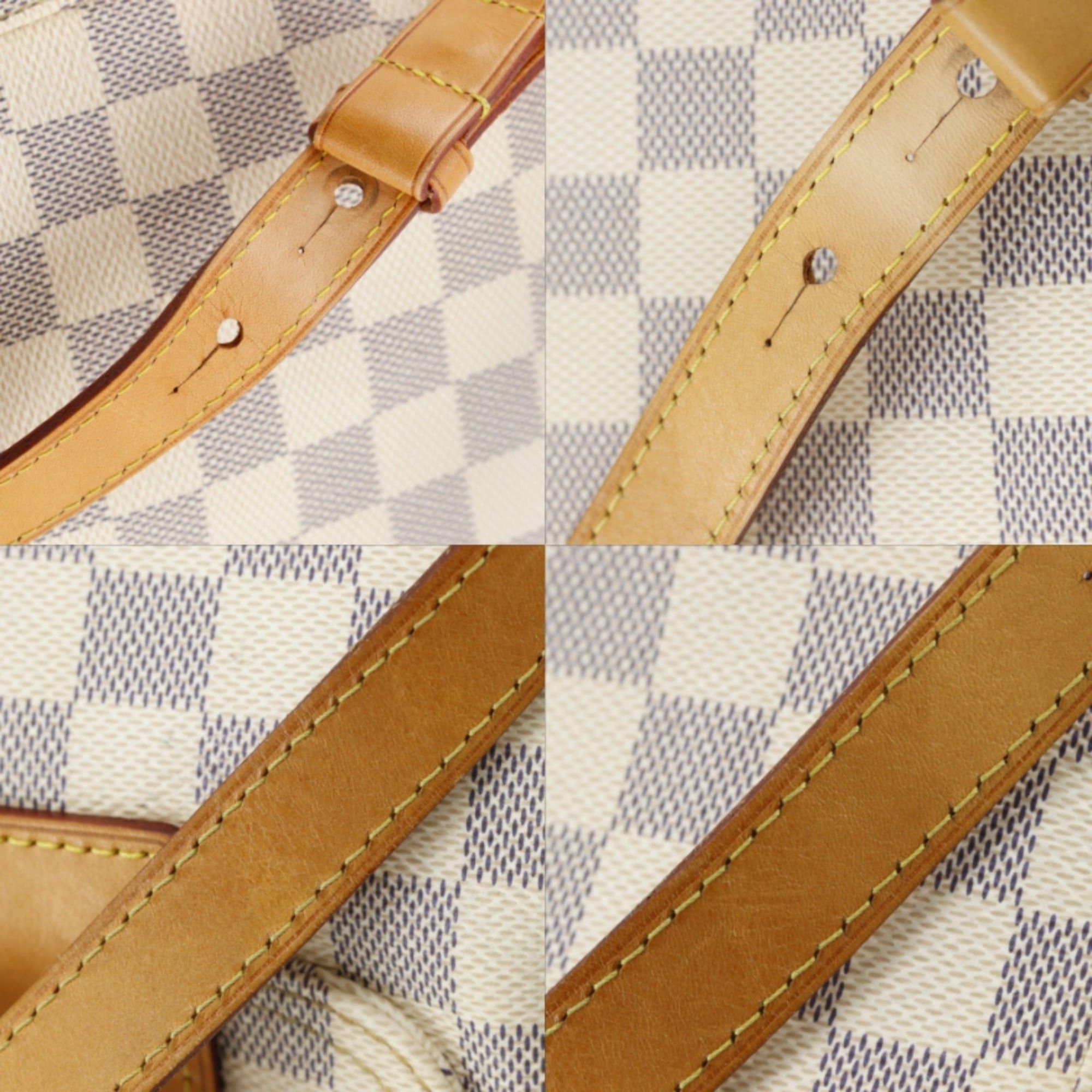 Louis Vuitton Louis Vuitton Speron Backpack/Daypack N41578 Damier Azur Canvas 2016 White SR2136 2-way Belt Buckle Women's Size ONE SIZE - 12 Thumbnail