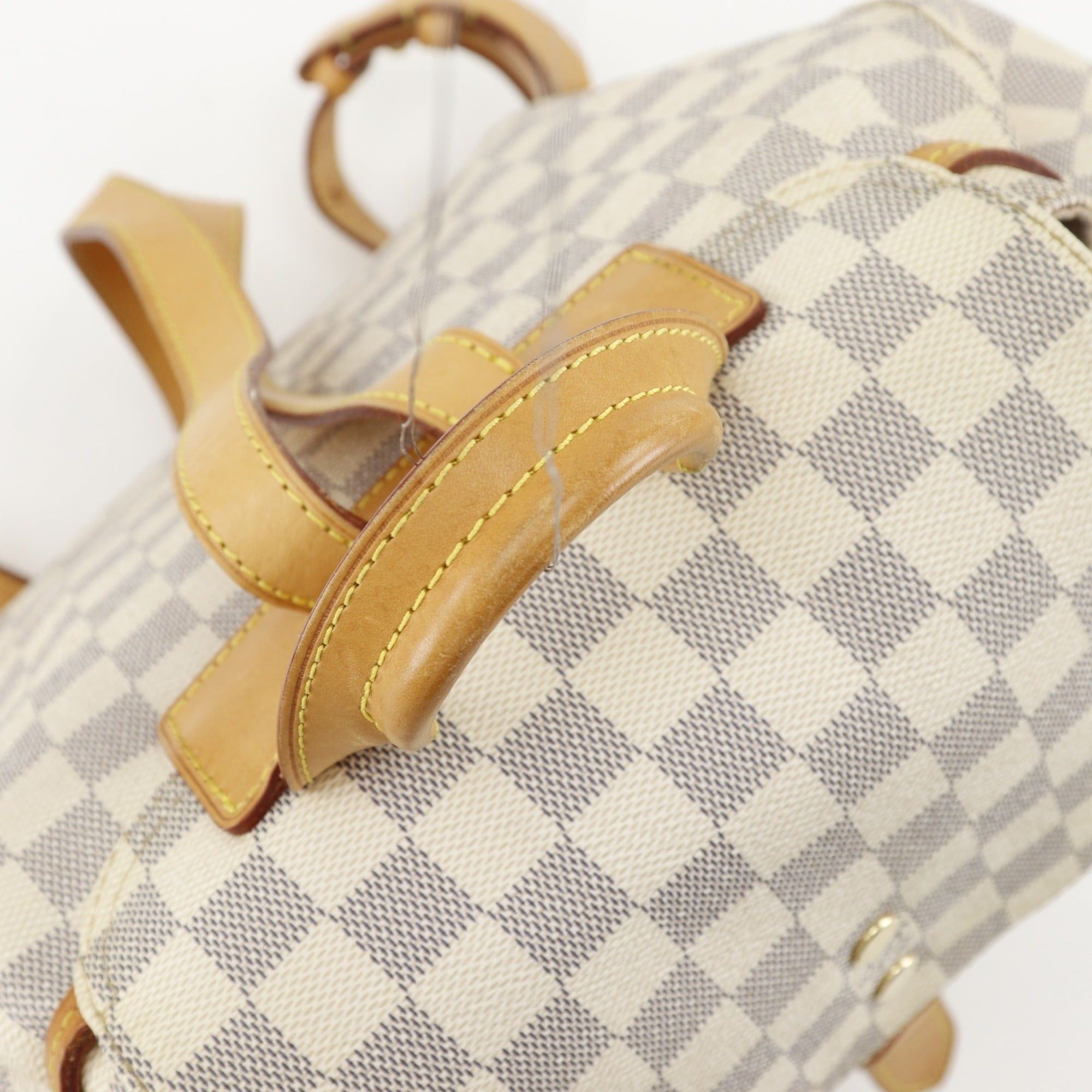 Louis Vuitton Louis Vuitton Speron Backpack/Daypack N41578 Damier Azur Canvas 2016 White SR2136 2-way Belt Buckle Women's Size ONE SIZE - 5 Thumbnail