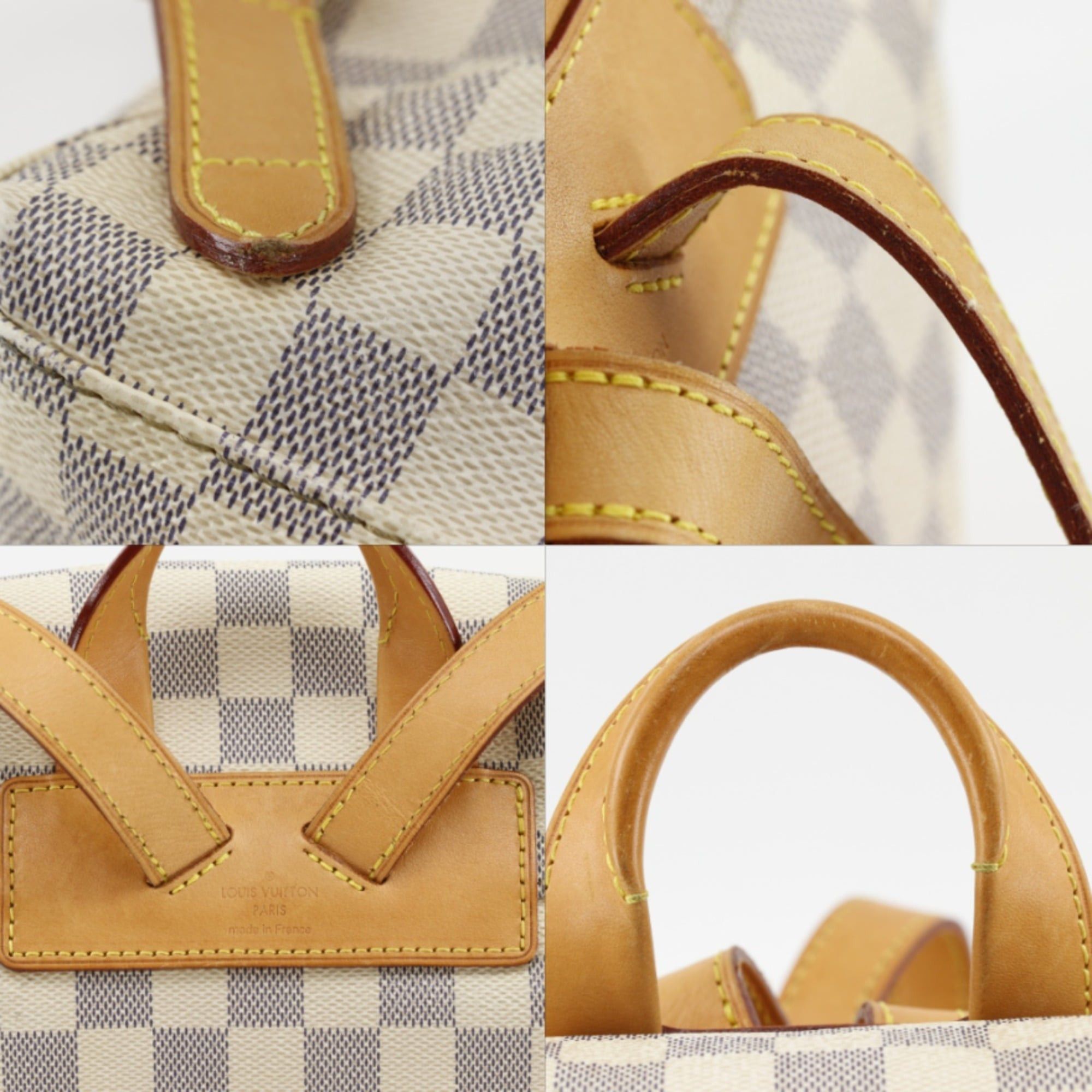 Louis Vuitton Louis Vuitton Speron Backpack/Daypack N41578 Damier Azur Canvas 2016 White SR2136 2-way Belt Buckle Women's Size ONE SIZE - 13 Thumbnail
