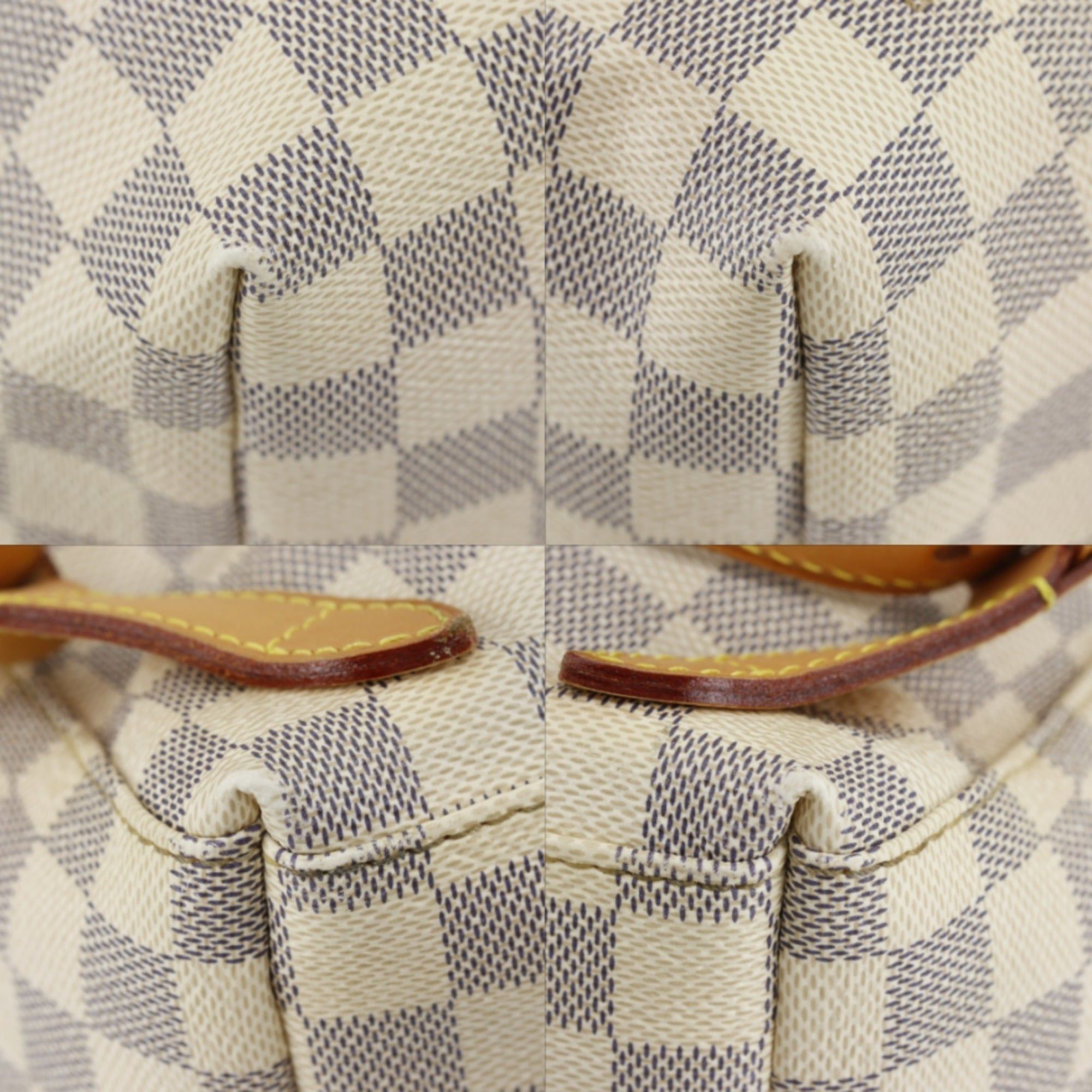 Louis Vuitton Louis Vuitton Speron Backpack/Daypack N41578 Damier Azur Canvas 2016 White SR2136 2-way Belt Buckle Women's Size ONE SIZE - 4 Thumbnail