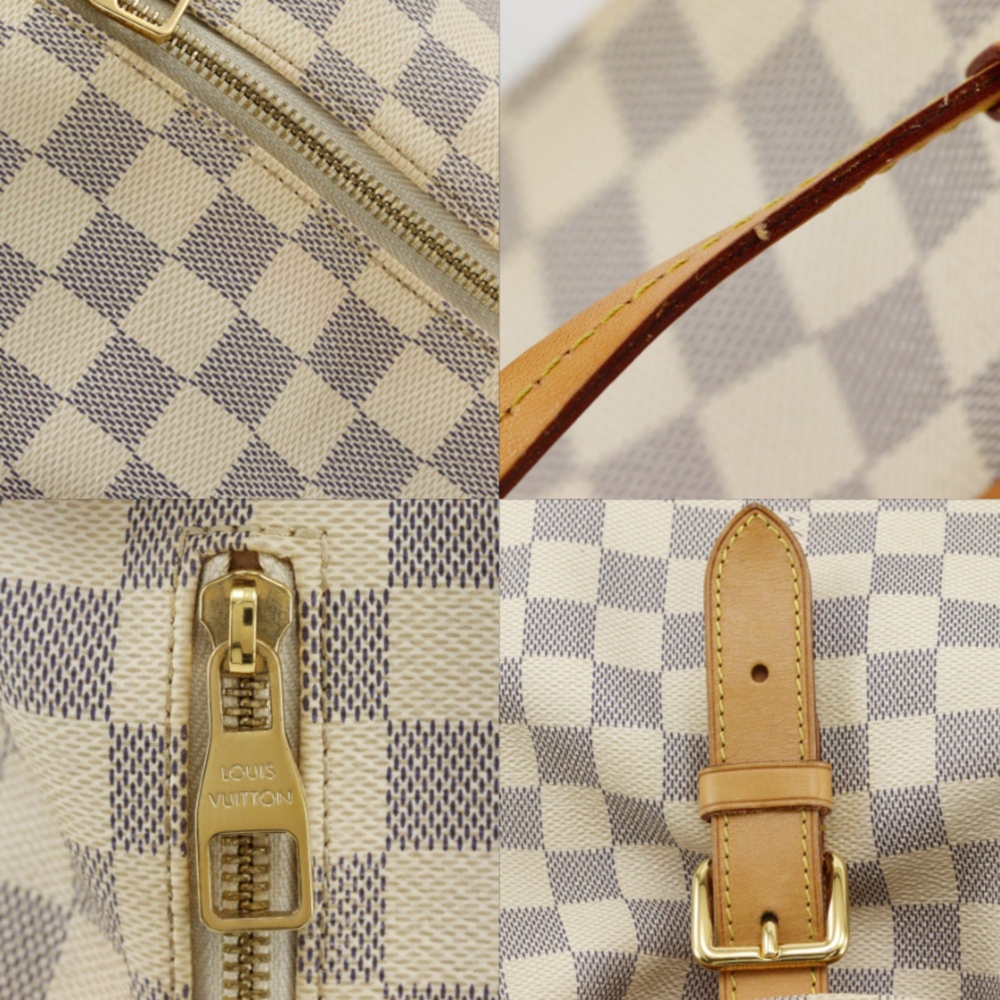 Louis Vuitton Louis Vuitton Speron Backpack/Daypack N41578 Damier Azur Canvas 2016 White SR2136 2-way Belt Buckle Women's Size ONE SIZE - 14 Thumbnail