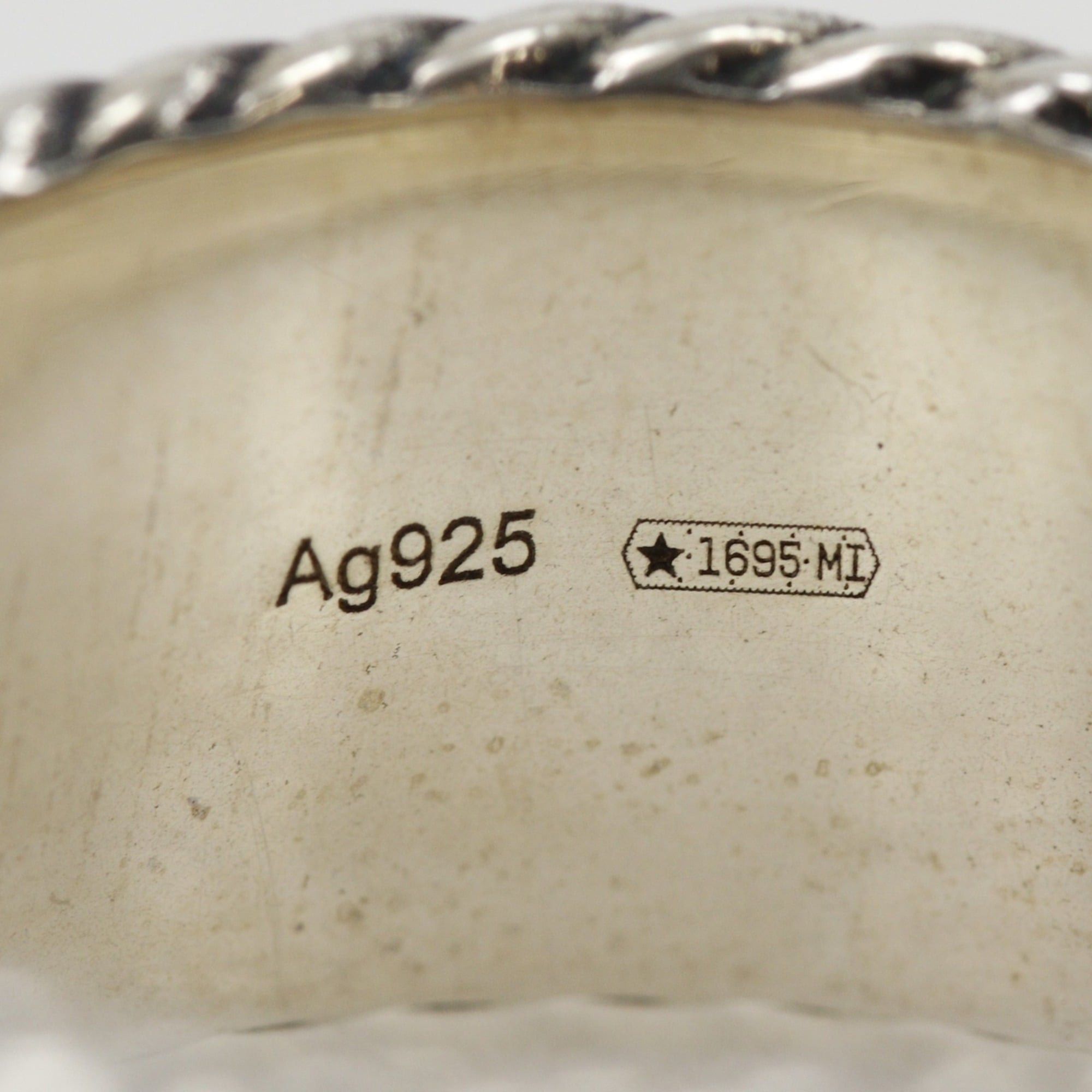 Gucci Gucci Double G Wide Ring, Size 9.5, Sterling Silver 925, Approx. 5.8g, Women's Size ONE SIZE - 8 Thumbnail