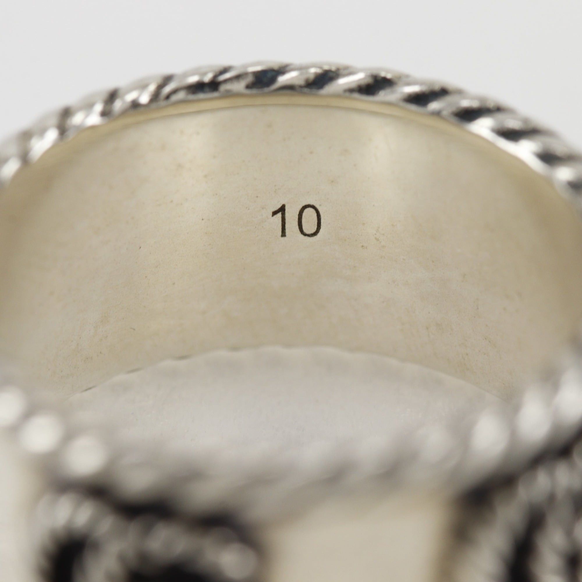 Gucci Gucci Double G Wide Ring, Size 9.5, Sterling Silver 925, Approx. 5.8g, Women's Size ONE SIZE - 6 Thumbnail