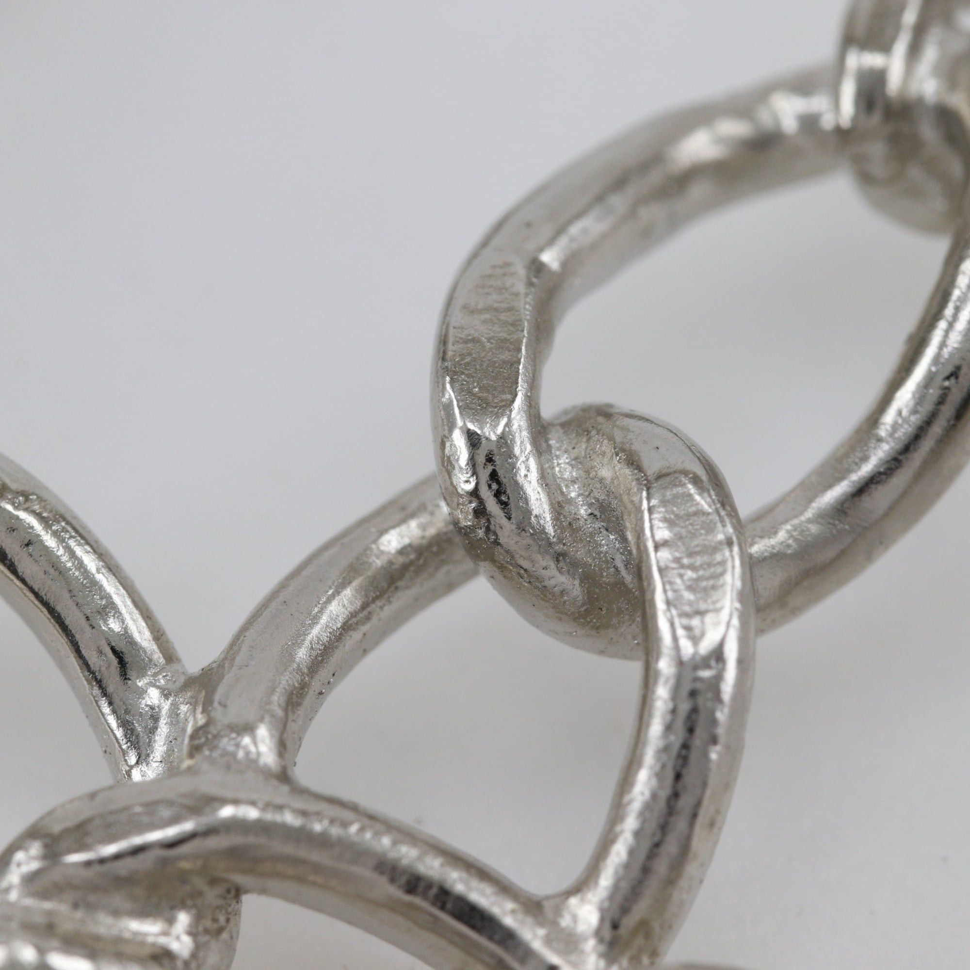 Chanel Chanel Coco Mark Brooch, Openwork Chain, Metal, Made in France, 2006, Silver, 06P, Approx. 40g, Women's. Size ONE SIZE - 7 Thumbnail