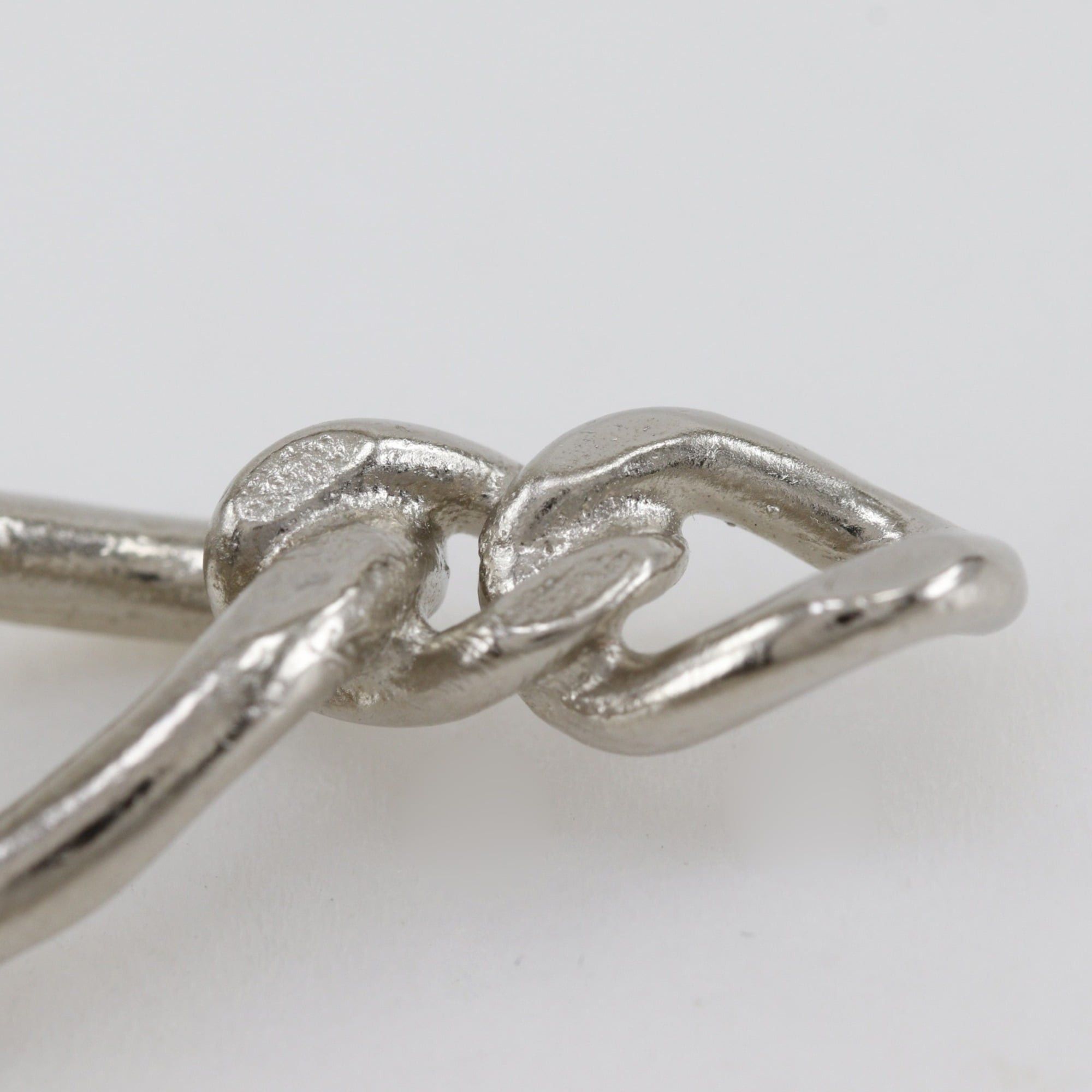 Chanel Chanel Coco Mark Brooch, Openwork Chain, Metal, Made in France, 2006, Silver, 06P, Approx. 40g, Women's. Size ONE SIZE - 5 Thumbnail