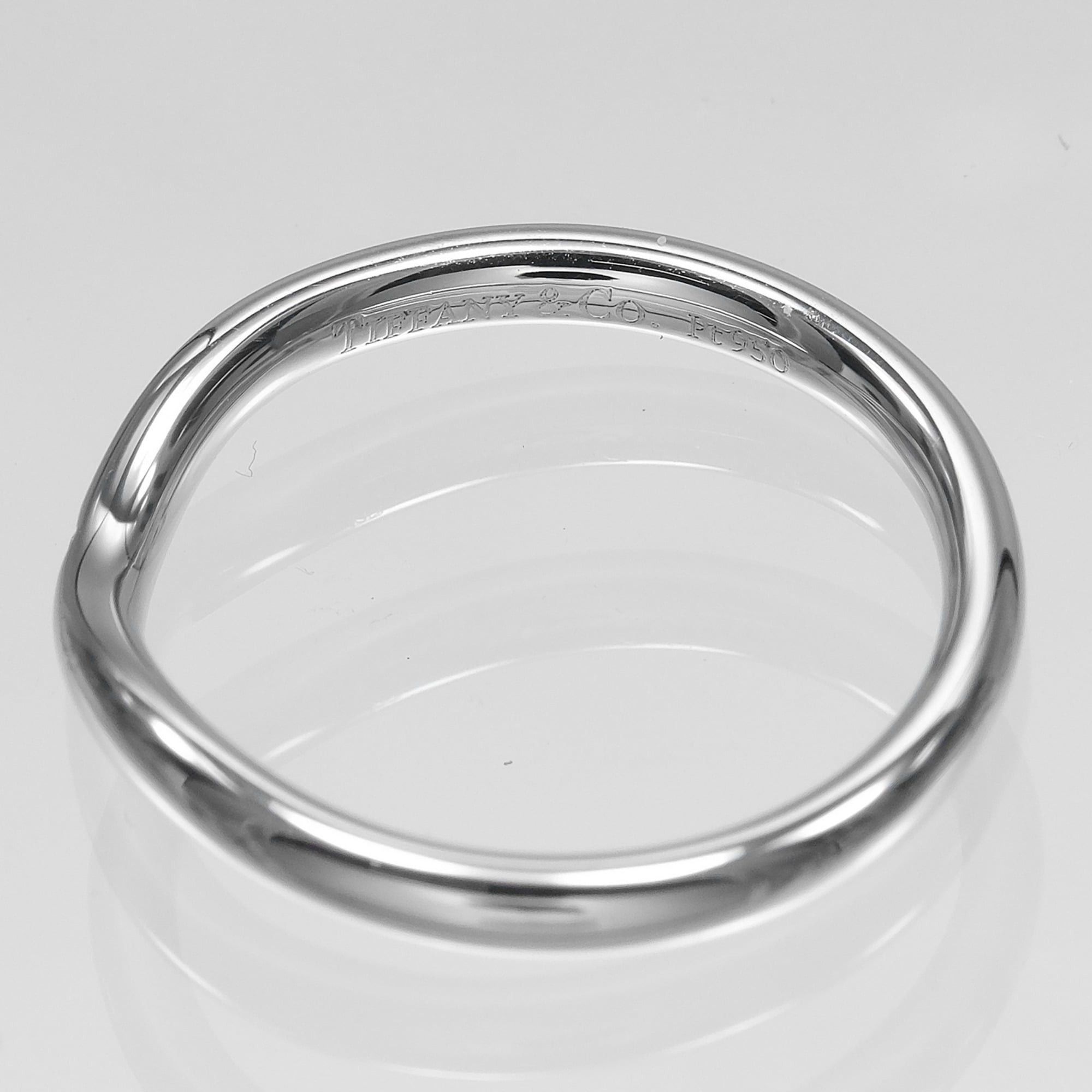 Tiffany & Co. Tiffany & Co. Curved Band Ring, Size 9, Platinum 950, Diamond, Approx. 3.7g. Size ONE SIZE - 4 Thumbnail