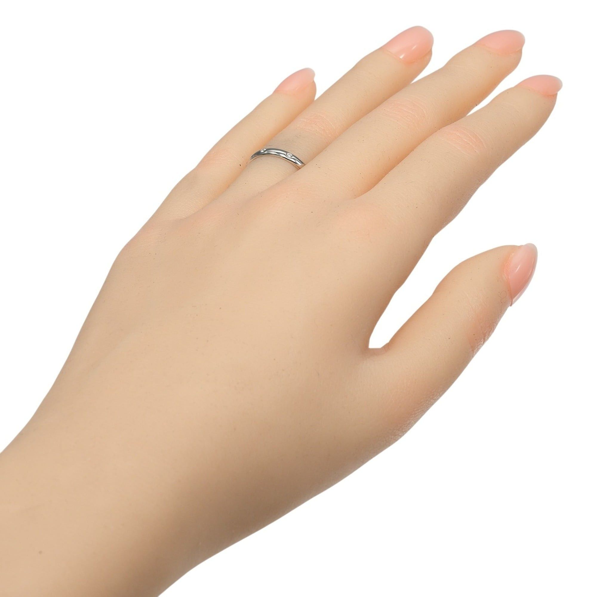 Cartier Cartier 1895 Wedding Ring, Size 8, Platinum 950, 3 Diamonds, Approx. 3g. Size ONE SIZE - 2 Thumbnail
