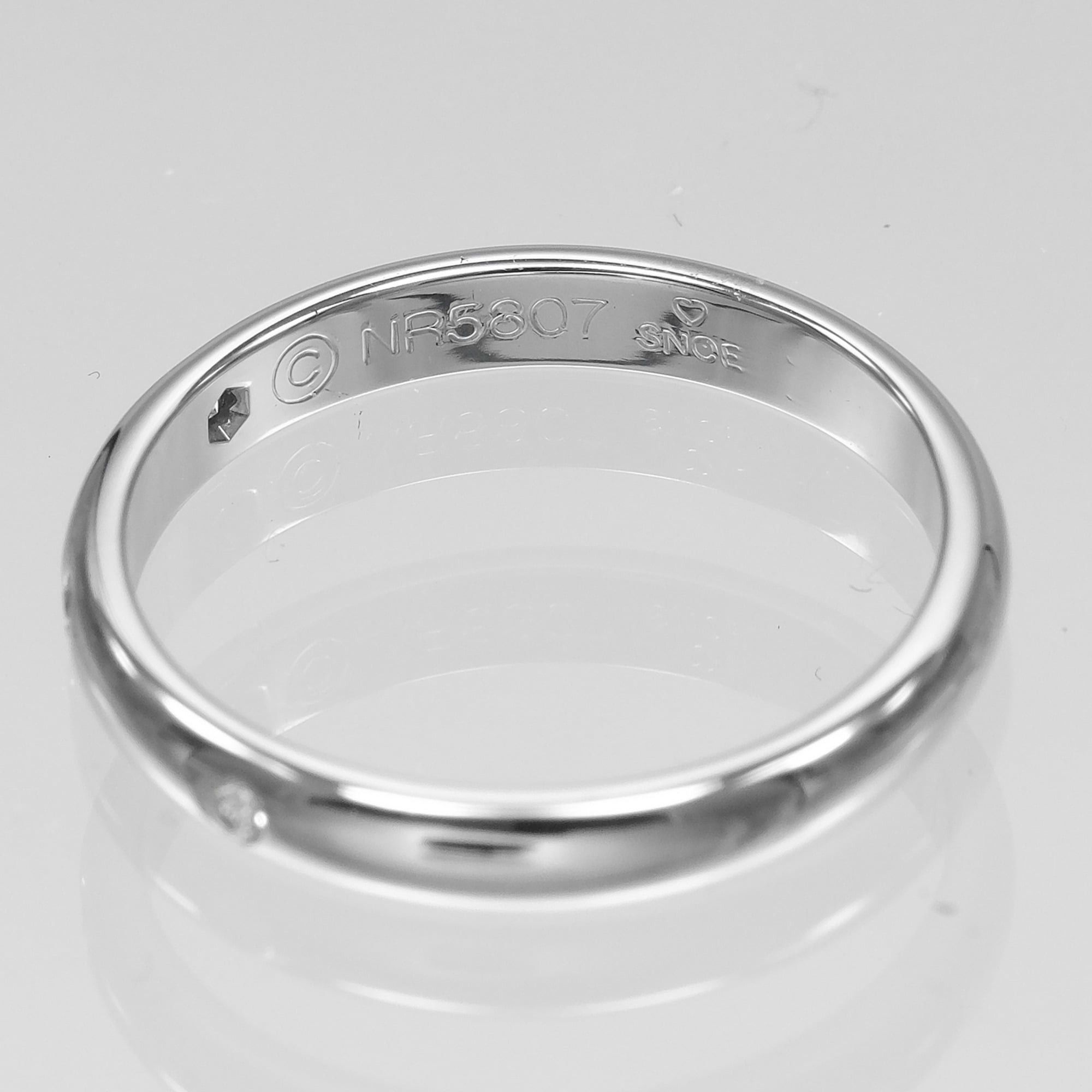 Cartier Cartier 1895 Wedding Ring, Size 8, Platinum 950, 3 Diamonds, Approx. 3g. Size ONE SIZE - 5 Thumbnail