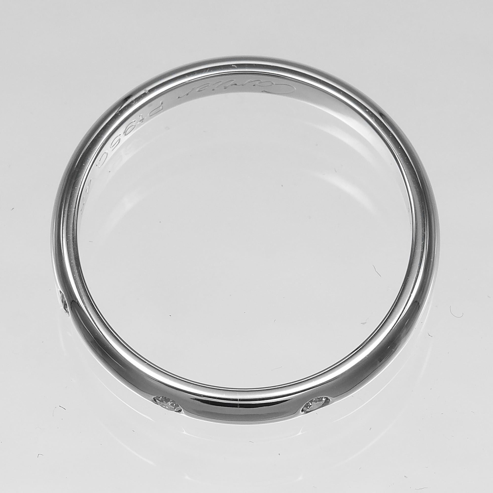 Cartier Cartier 1895 Wedding Ring, Size 8, Platinum 950, 3 Diamonds, Approx. 3g. Size ONE SIZE - 9 Thumbnail