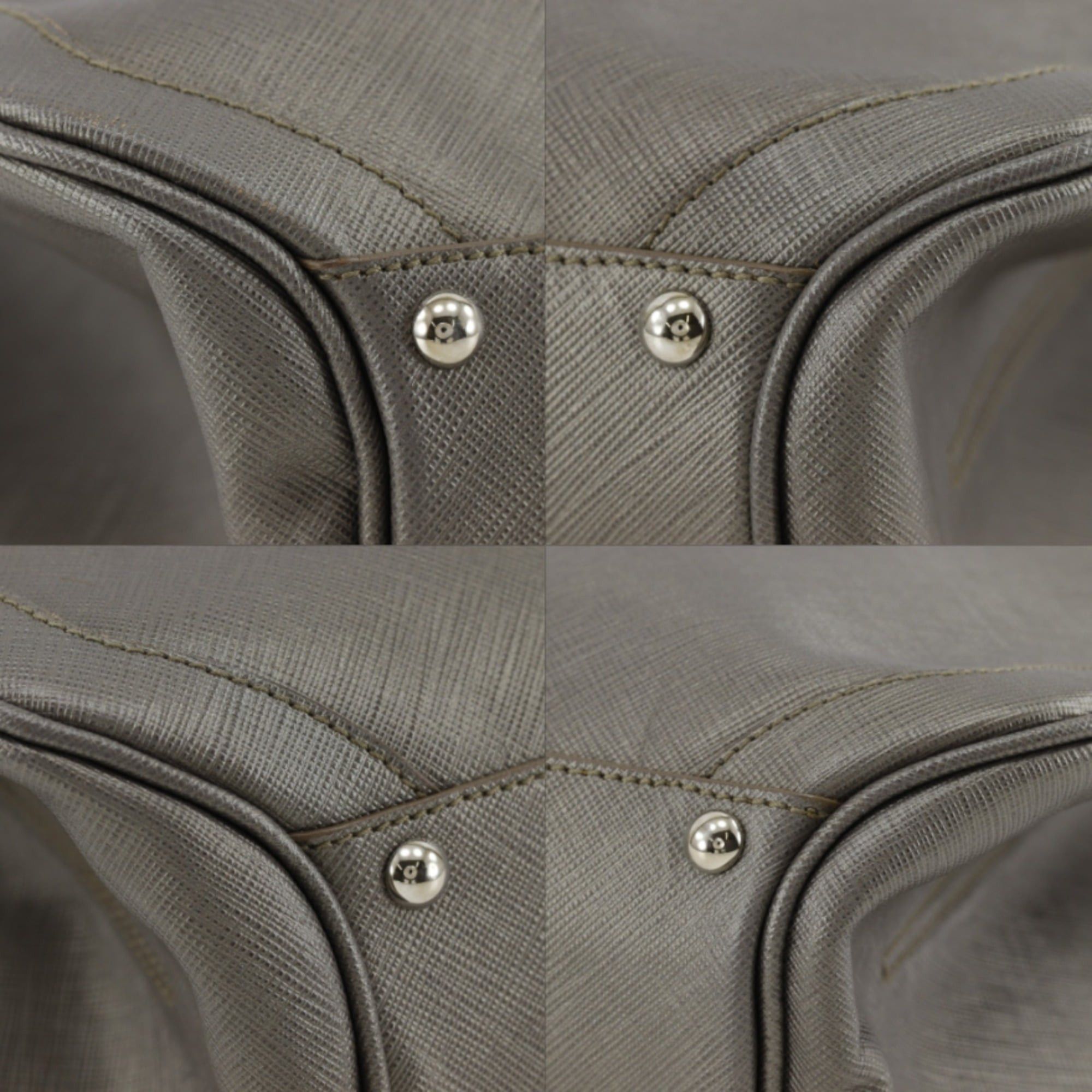 Salvatore Ferragamo Salvatore Ferragamo Gancini Tote Bag DY-21 7814 Leather Gray A5 Women's Size ONE SIZE - 4 Thumbnail