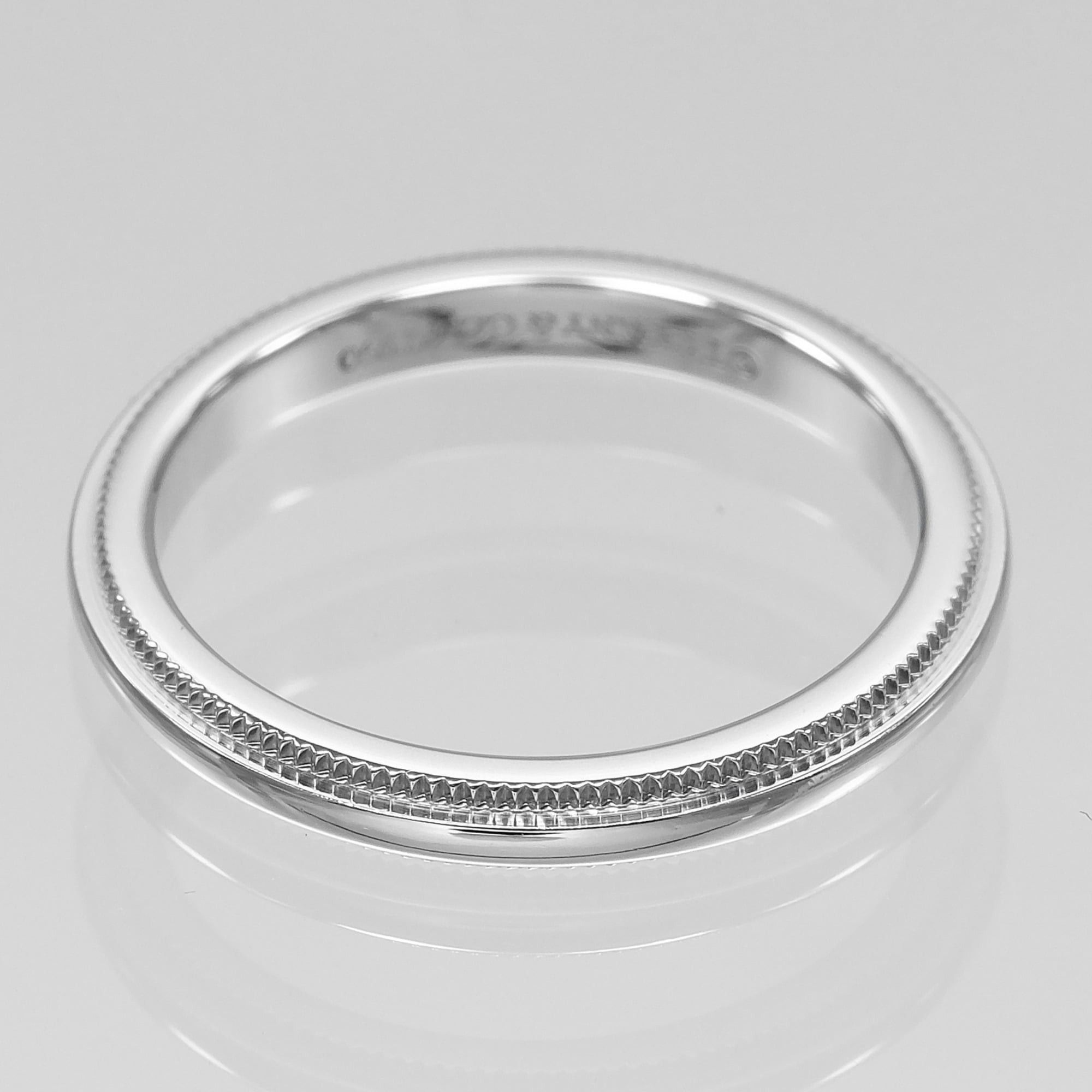 Tiffany & Co. Tiffany & Co. Milgrain Together Ring, Size 6, Platinum 950, Approx. 3.25g Size ONE SIZE - 5 Thumbnail