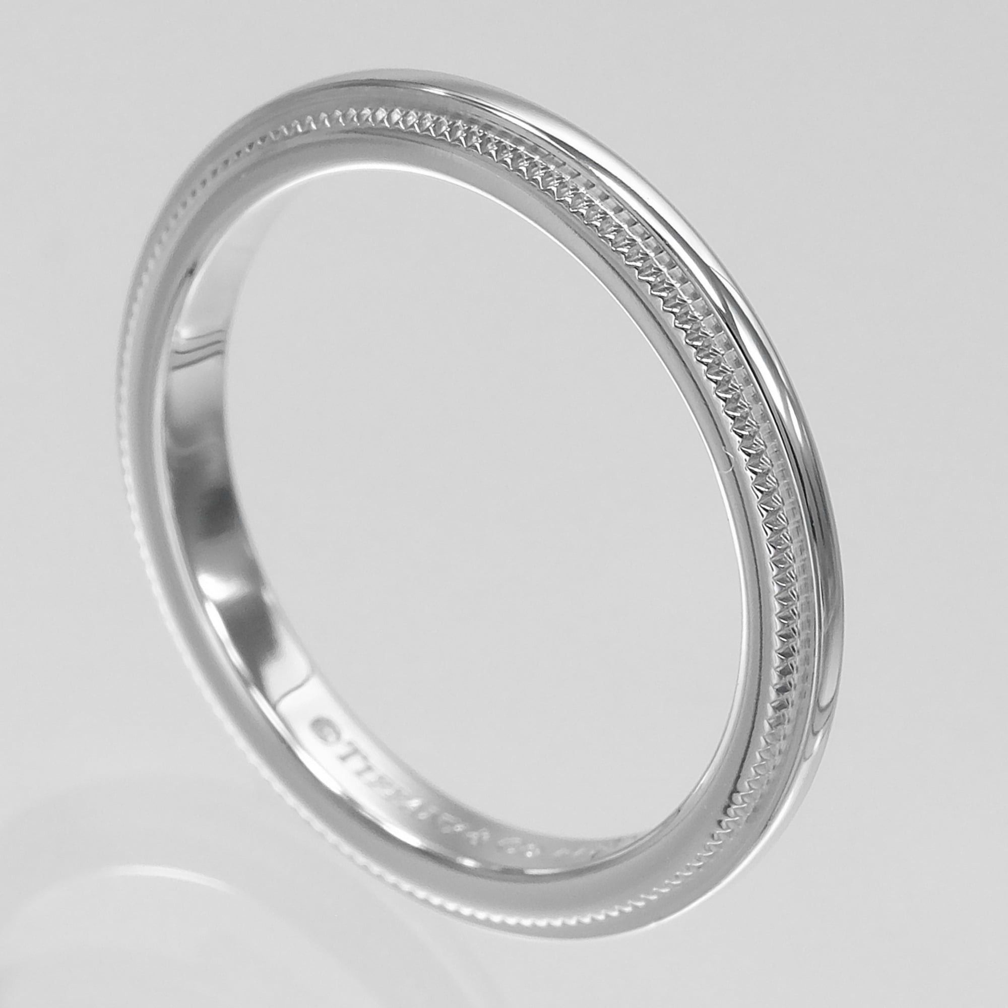 Tiffany & Co. Tiffany & Co. Milgrain Together Ring, Size 6, Platinum 950, Approx. 3.25g Size ONE SIZE - 3 Thumbnail