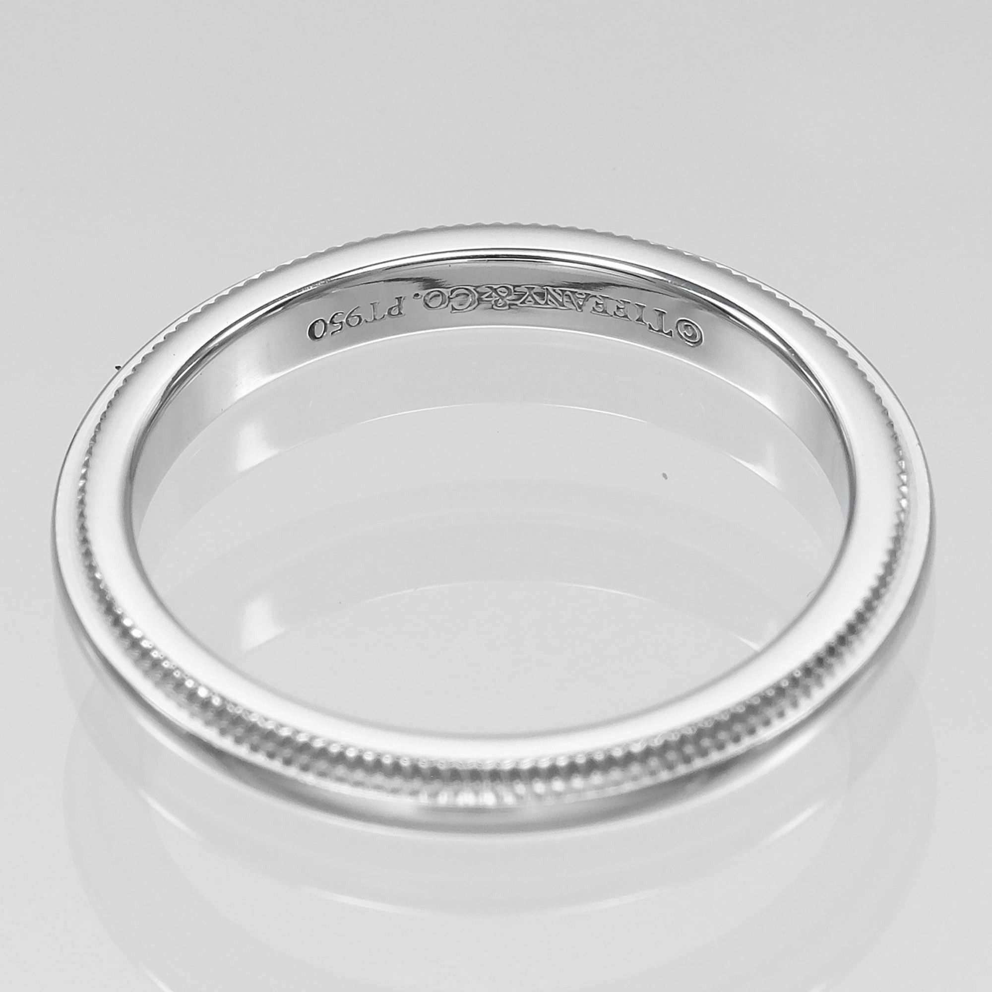 Tiffany & Co. Tiffany & Co. Milgrain Together Ring, Size 6, Platinum 950, Approx. 3.25g Size ONE SIZE - 4 Thumbnail