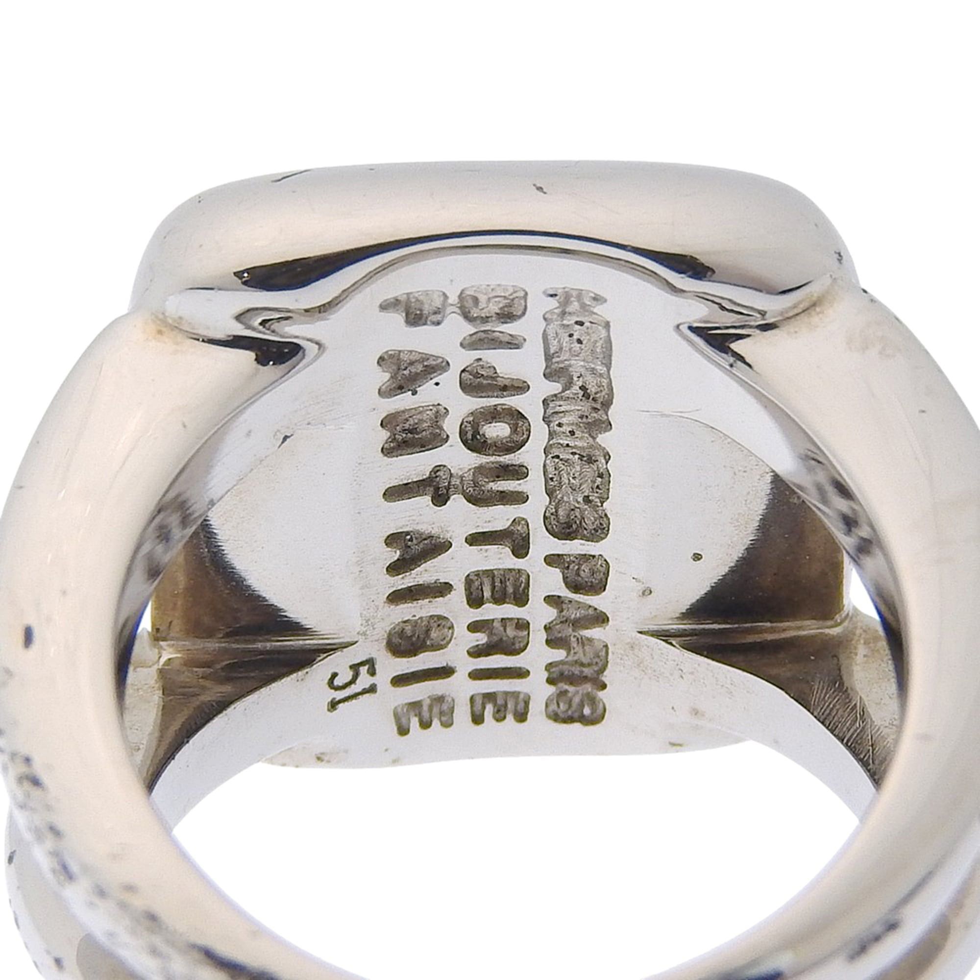 Hermes Hermes Corozo ring, size 10, sterling silver (925), approximately 10.4g, unisex. Size ONE SIZE - 5 Thumbnail