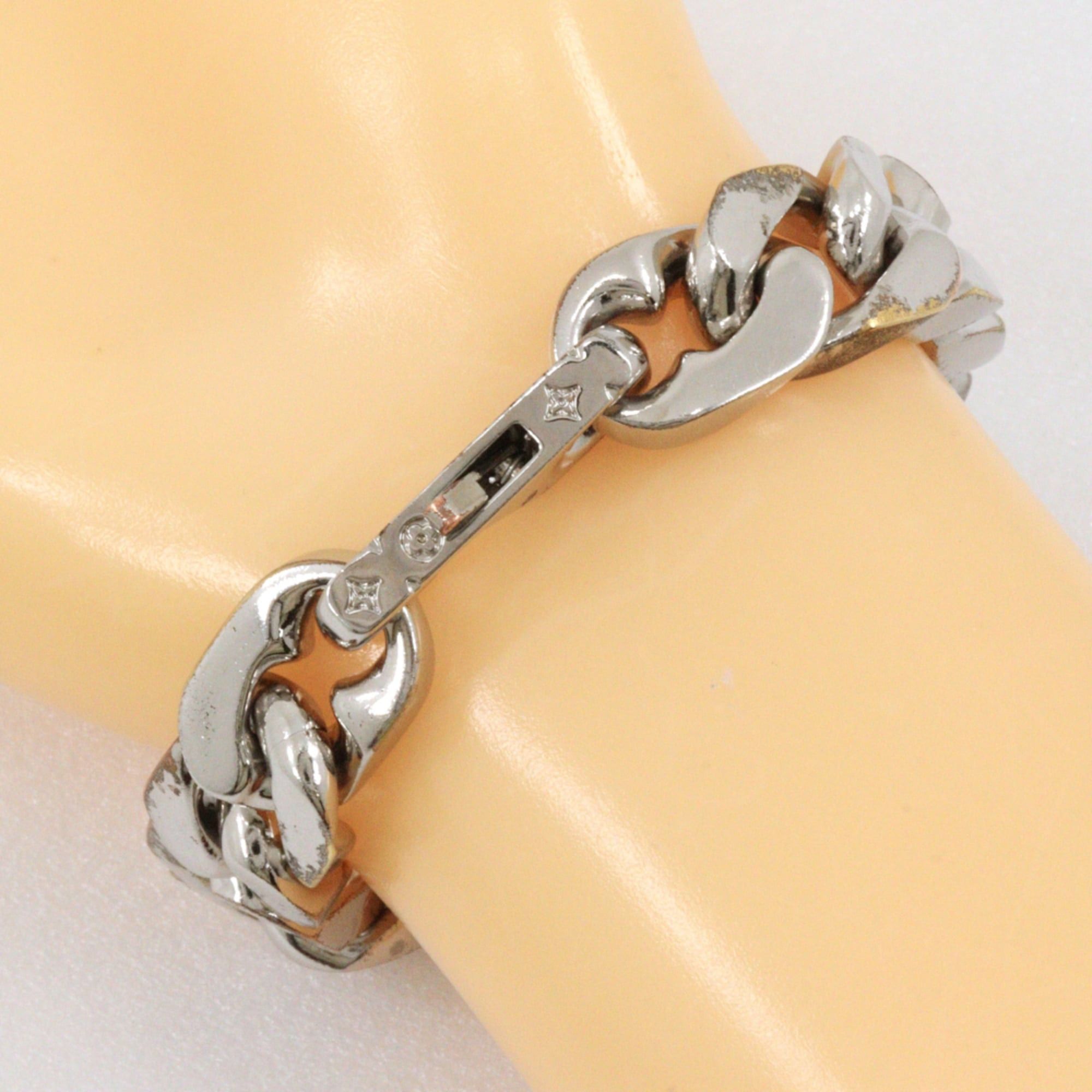 Louis Vuitton Louis Vuitton LV Chain Links Bracelet, Silver, M69989, Metal, LE0291, Approx. 78.7g, Unisex. Size ONE SIZE - 3 Thumbnail