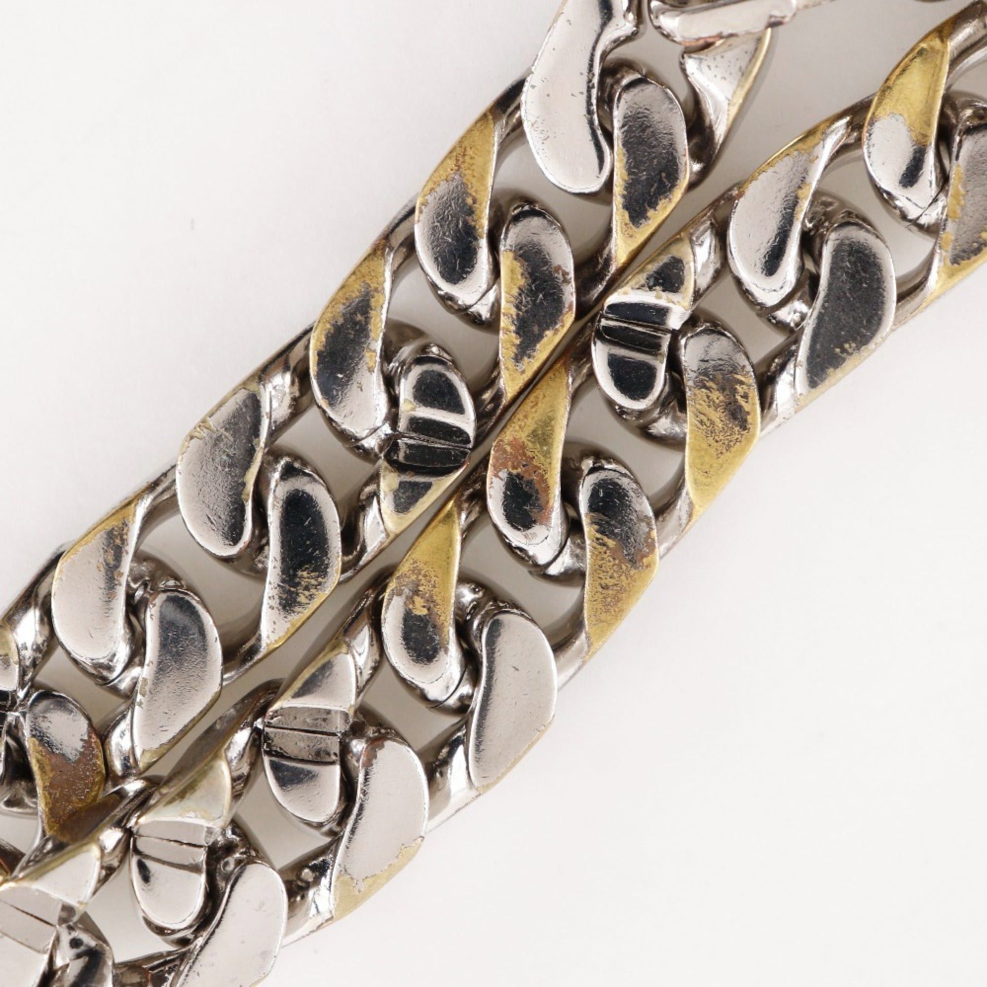 Louis Vuitton Louis Vuitton LV Chain Links Bracelet, Silver, M69989, Metal, LE0291, Approx. 78.7g, Unisex. Size ONE SIZE - 10 Thumbnail