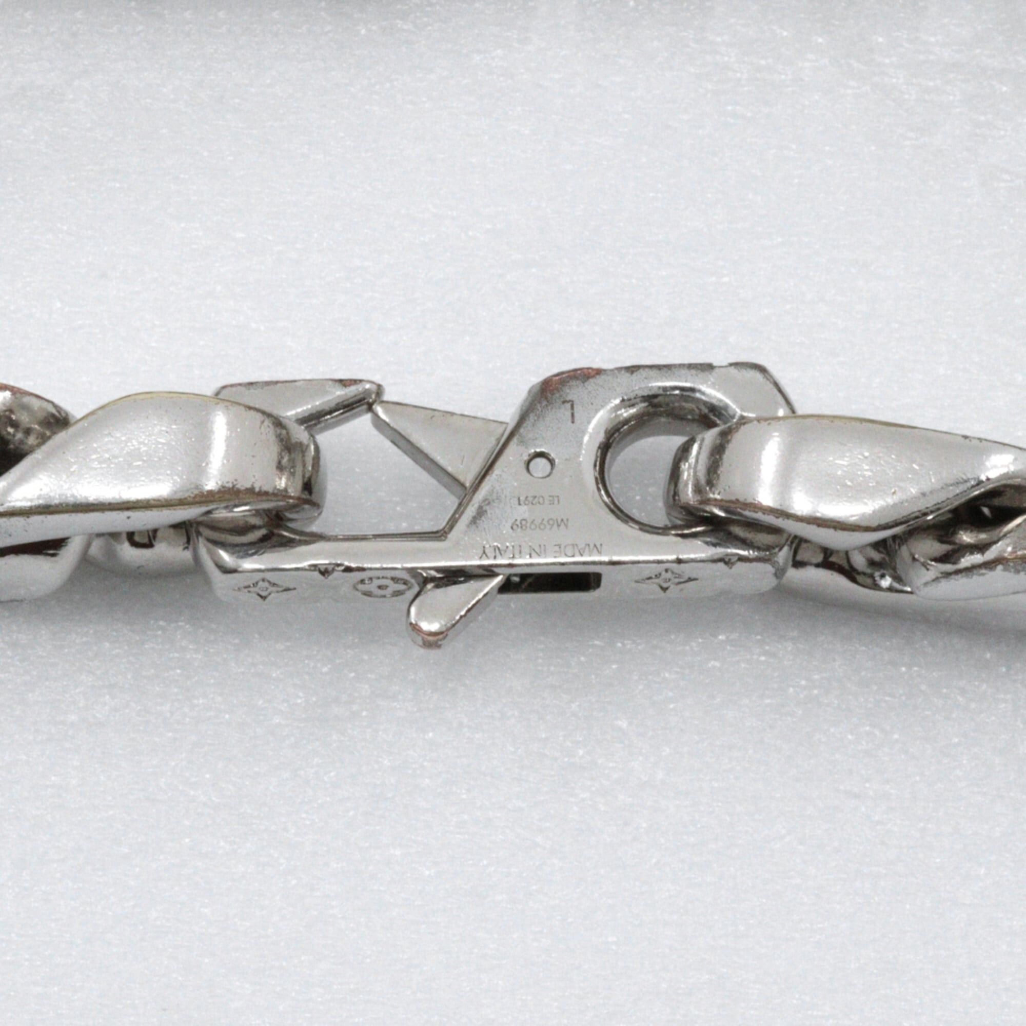 Louis Vuitton Louis Vuitton LV Chain Links Bracelet, Silver, M69989, Metal, LE0291, Approx. 78.7g, Unisex. Size ONE SIZE - 5 Thumbnail