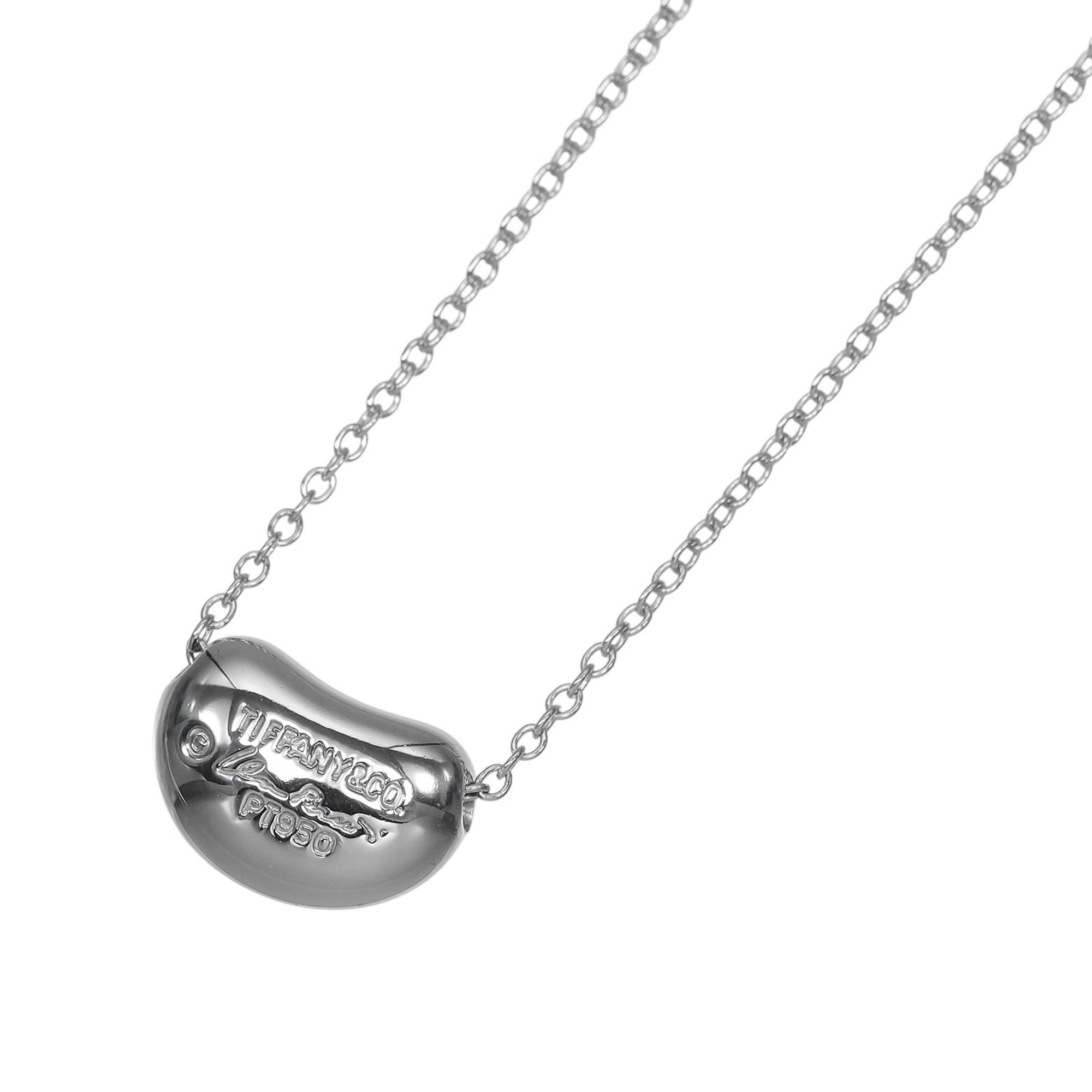 Tiffany & Co. Tiffany & Co. Bean Necklace, Pt950 Platinum, Approx. 6.5g, Women's. Size ONE SIZE - 3 Thumbnail