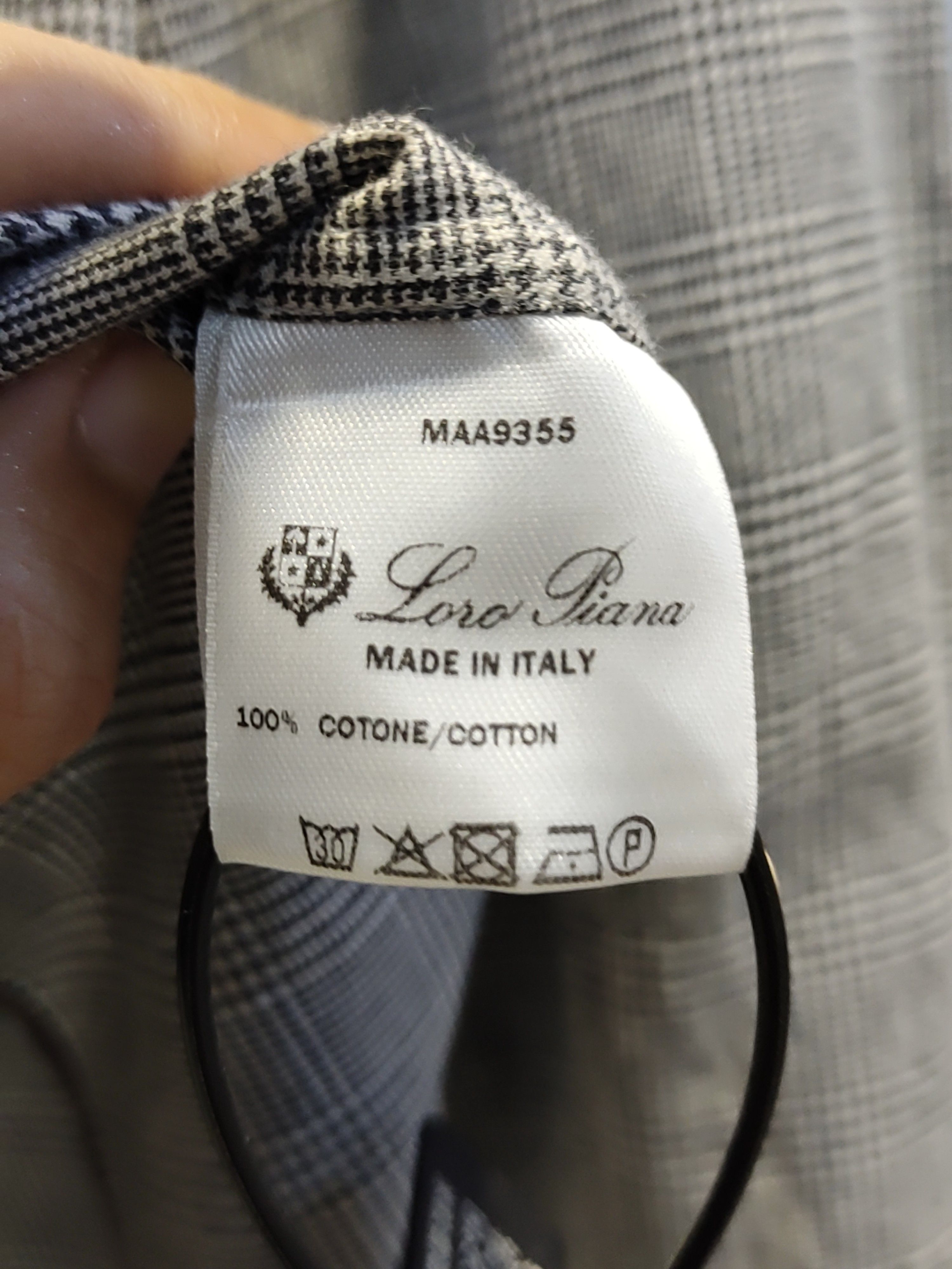 Loro Piana Loro Piana Plaid Button Up Shirt Size M Size US M / EU 48-50 / 2 - 4 Thumbnail