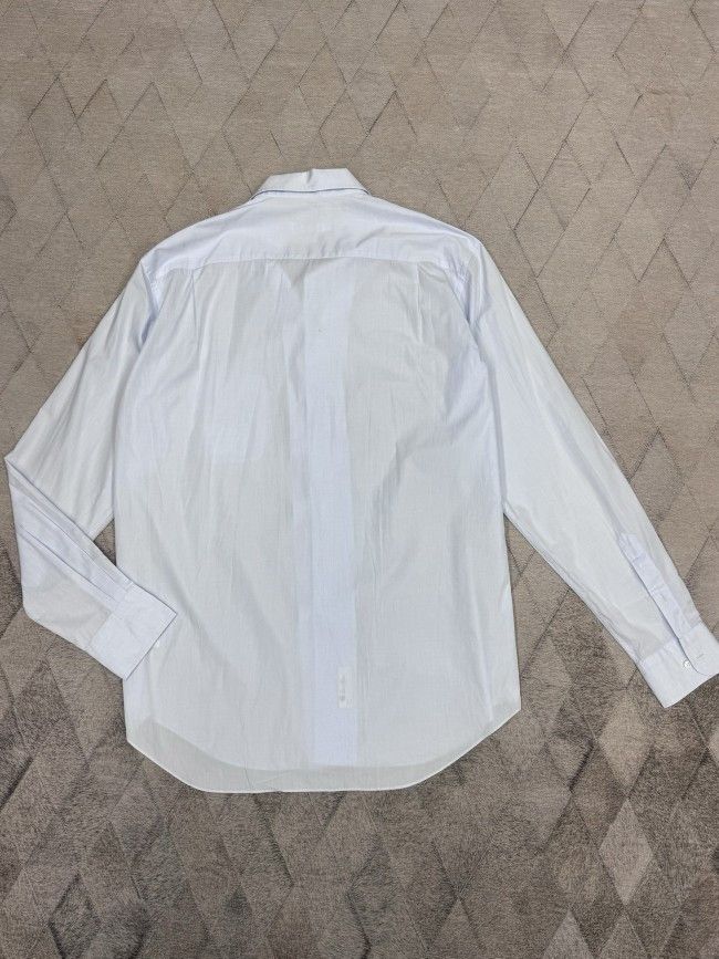 Loro Piana Loro Piana Plain Chest Pocket Long Sleeve Shirt XXL Size US XXL / EU 58 / 5 - 2 Thumbnail