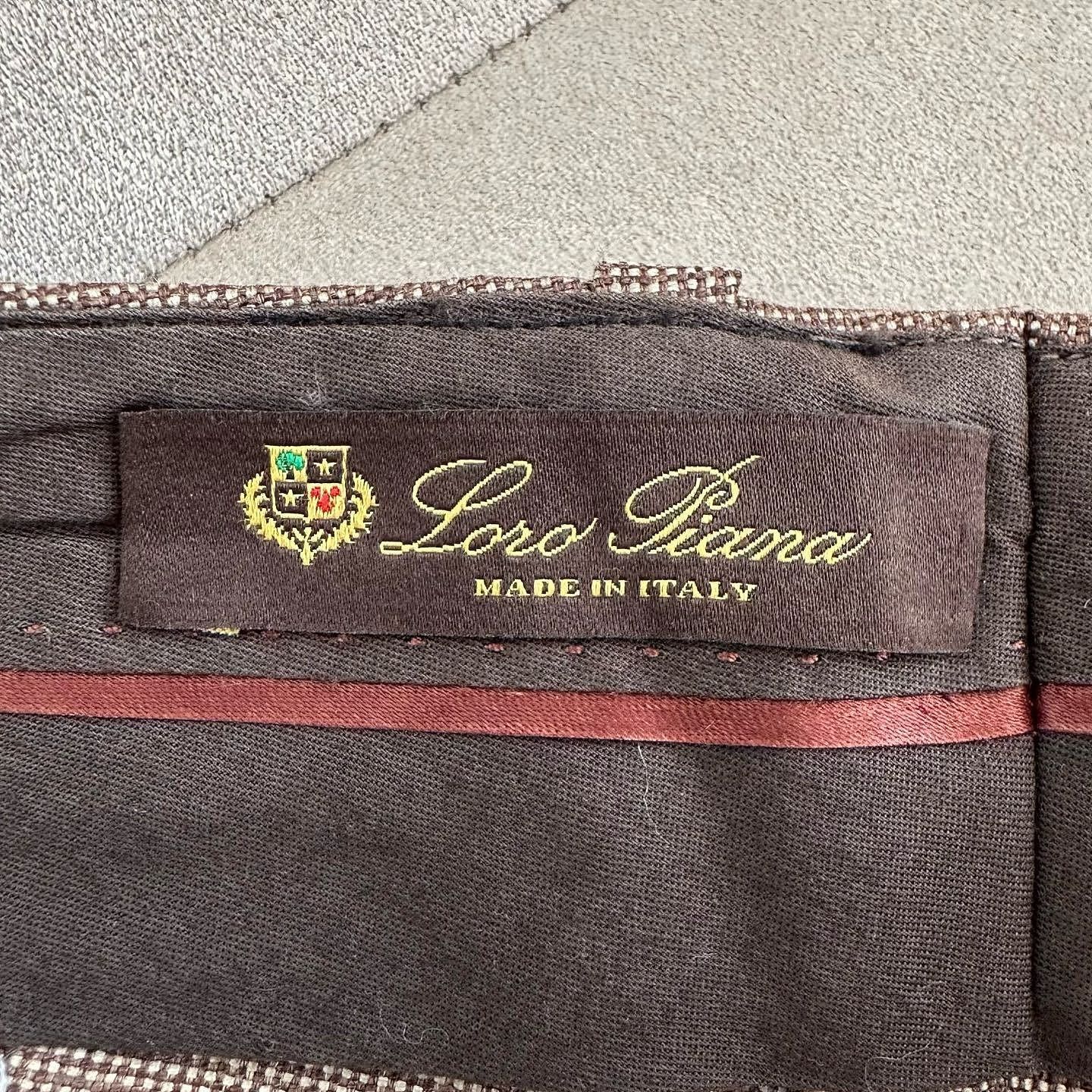 Loro Piana Loro Piana Brown Silk Blend Pants Size 42 Size 28" / US 6 / IT 42 - 3 Thumbnail