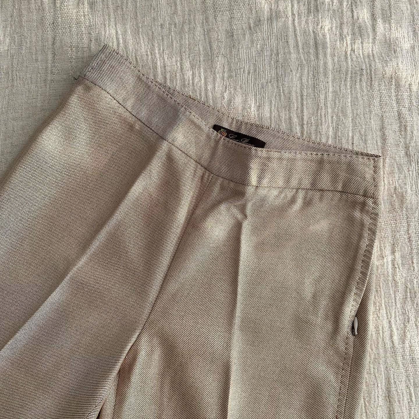 Loro Piana Loro Piana 100% Silk Trousers Size 38 Size 26" / US 2 / IT 38 - 5 Thumbnail