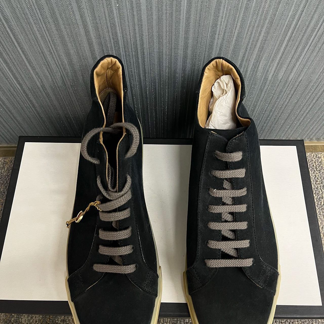 Loro Piana Loro Piana Suede Hi-Top Sneakers Size 7.5 Size US 7.5 / EU 40-41 - 7 Thumbnail