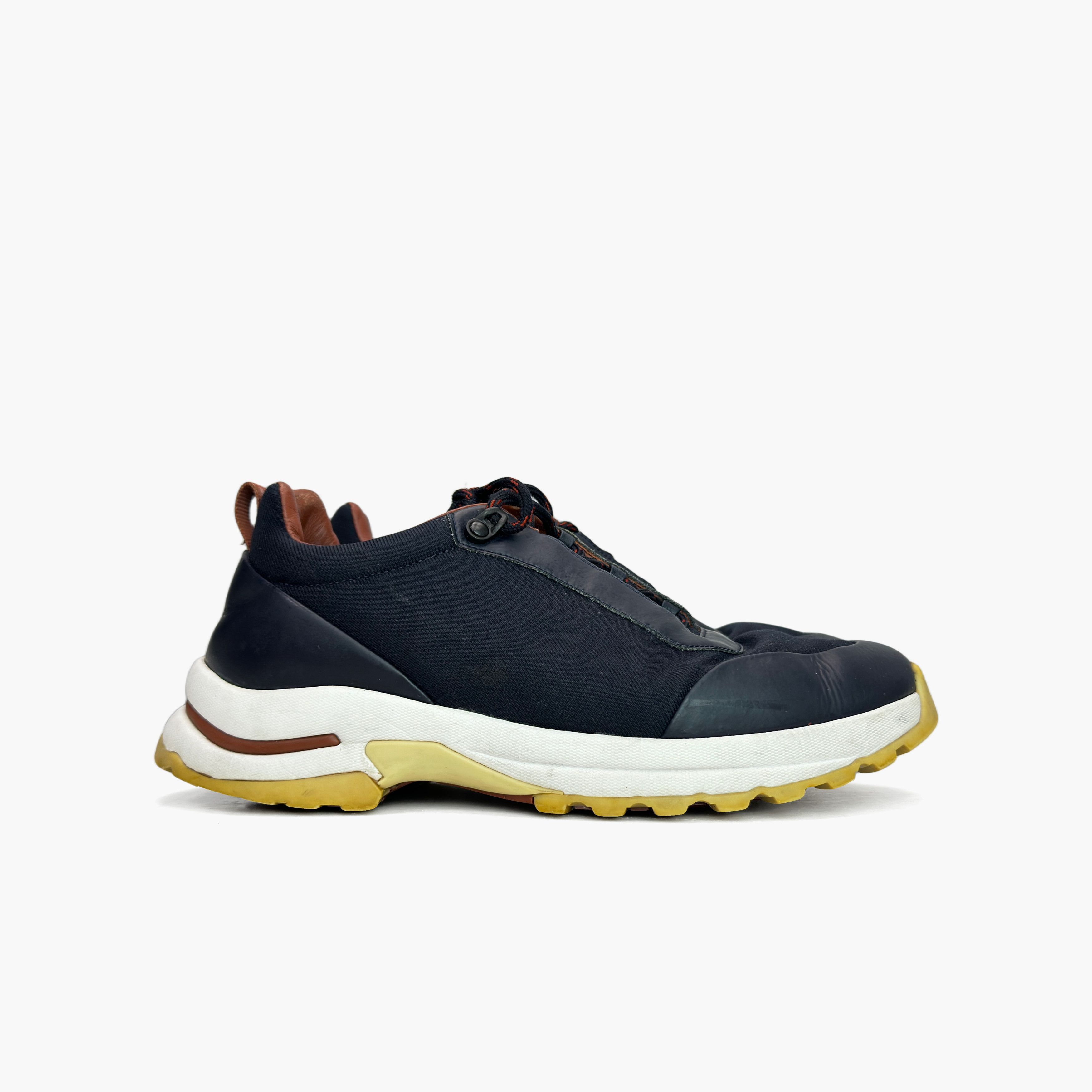 Loro Piana Loro Piana Blue Fabric Low-Top Sneakers US 7 / EU 40 Size US 7 / EU 40 - 4 Thumbnail