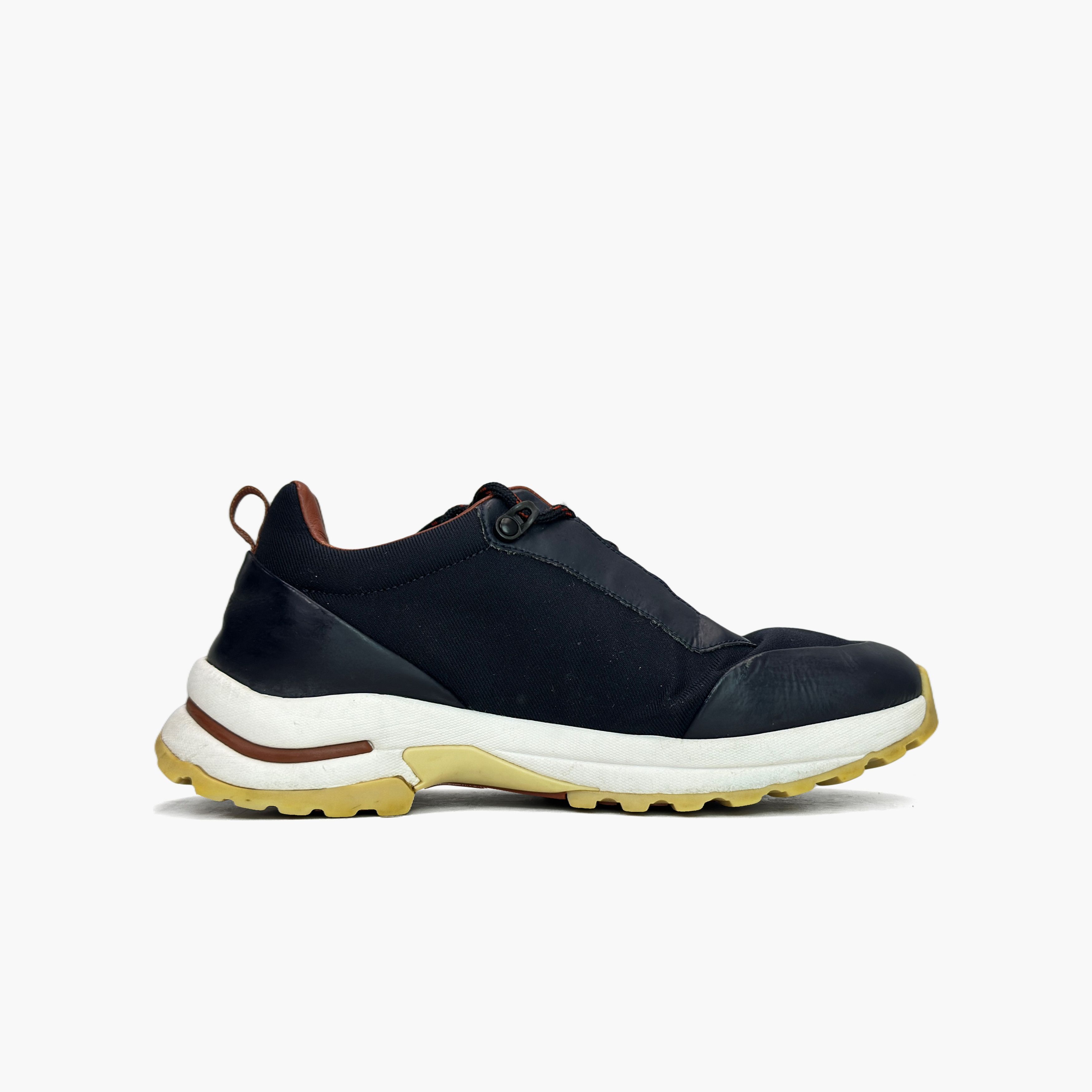 Loro Piana Loro Piana Blue Fabric Low-Top Sneakers US 7 / EU 40 Size US 7 / EU 40 - 2 Thumbnail