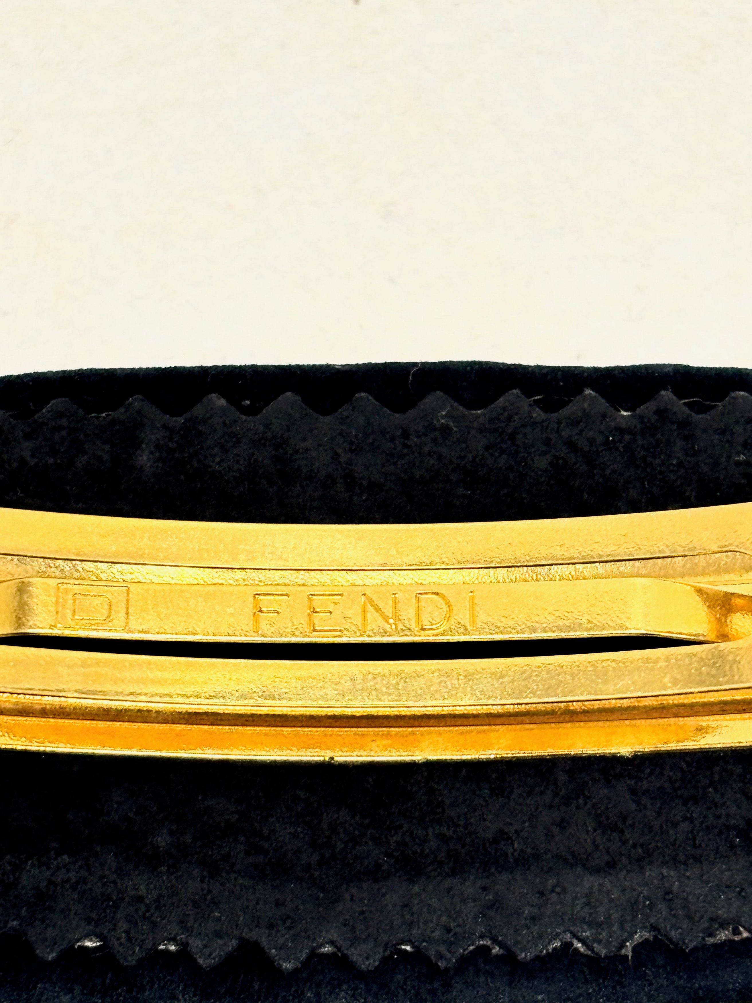 Fendi Barrette en daim Size ONE SIZE - 8 Thumbnail