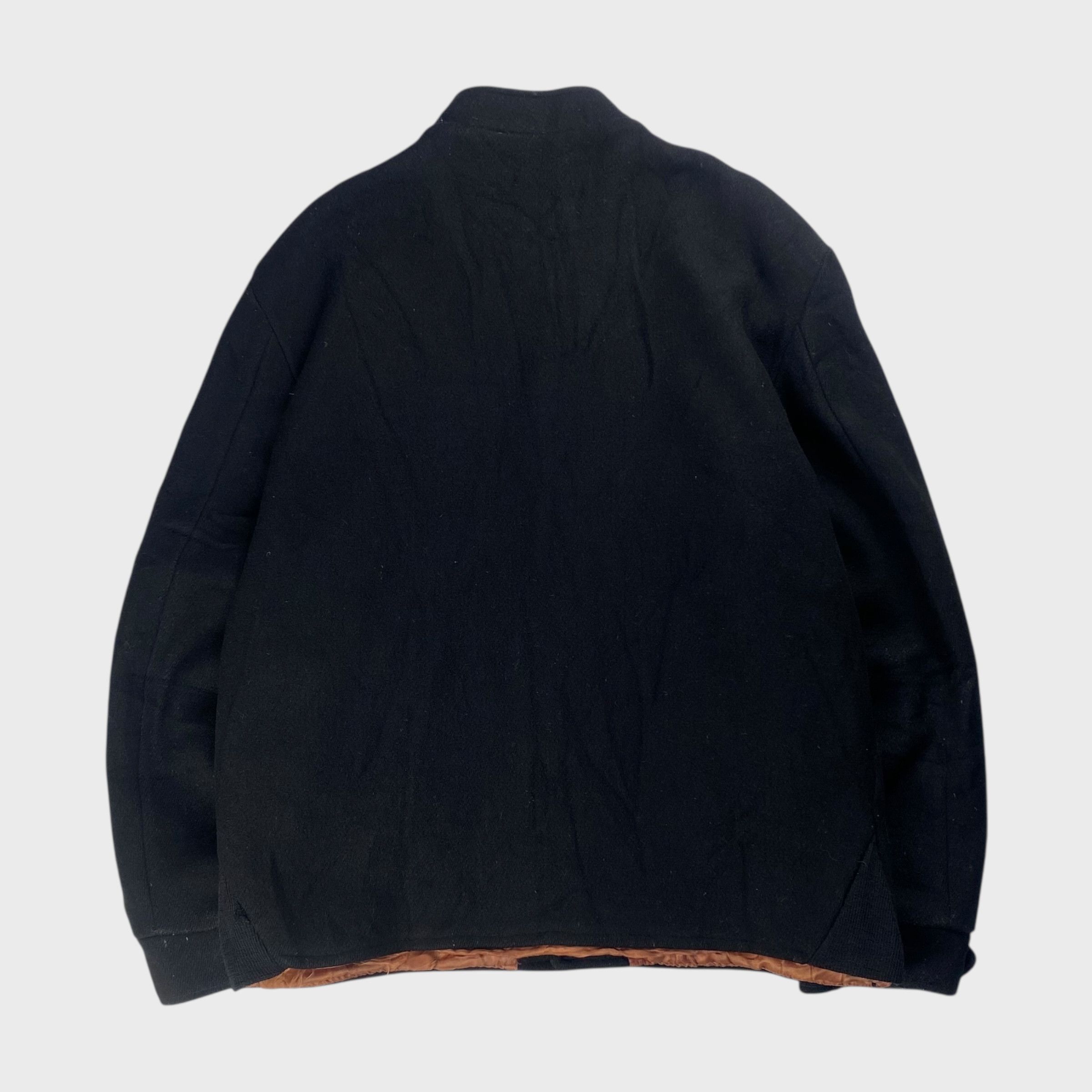 Vintage UNITED CARR Wool Jacket Black Size L Size US L / EU 52-54 / 3 - 2 Thumbnail