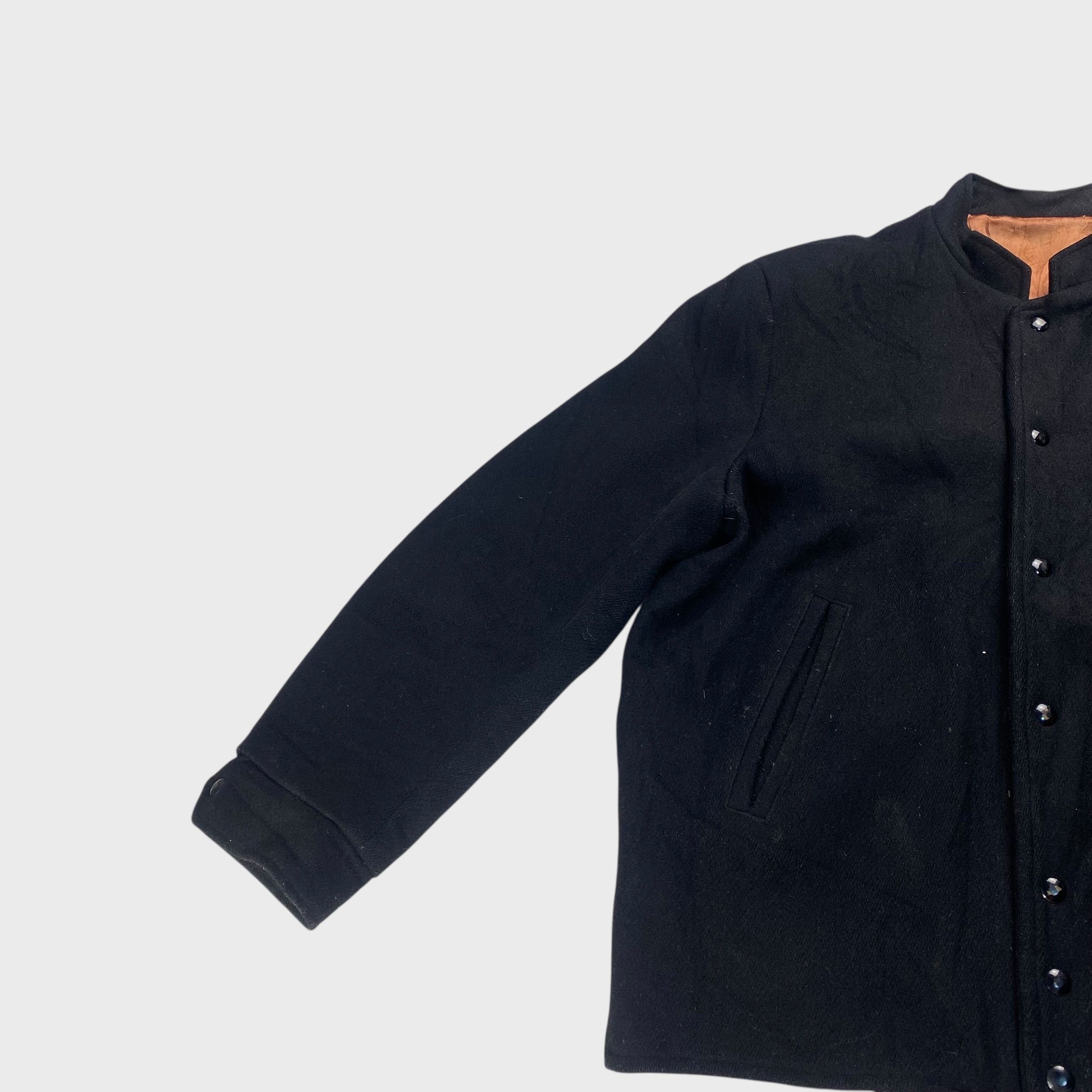 Vintage UNITED CARR Wool Jacket Black Size L Size US L / EU 52-54 / 3 - 3 Thumbnail