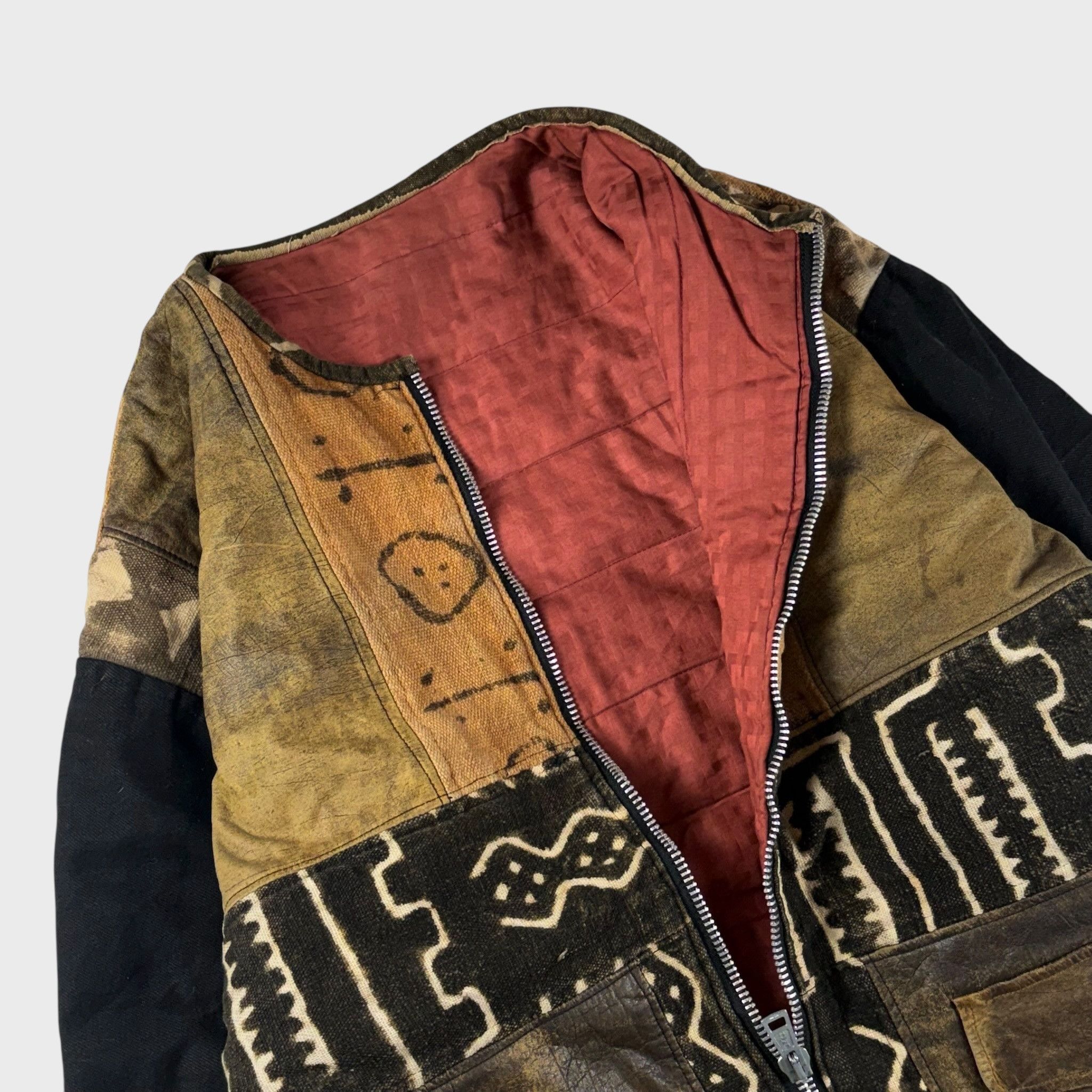 Vintage unknown 80s Collarless Jacket Size 2XL Size US XXL / EU 58 / 5 - 4 Thumbnail