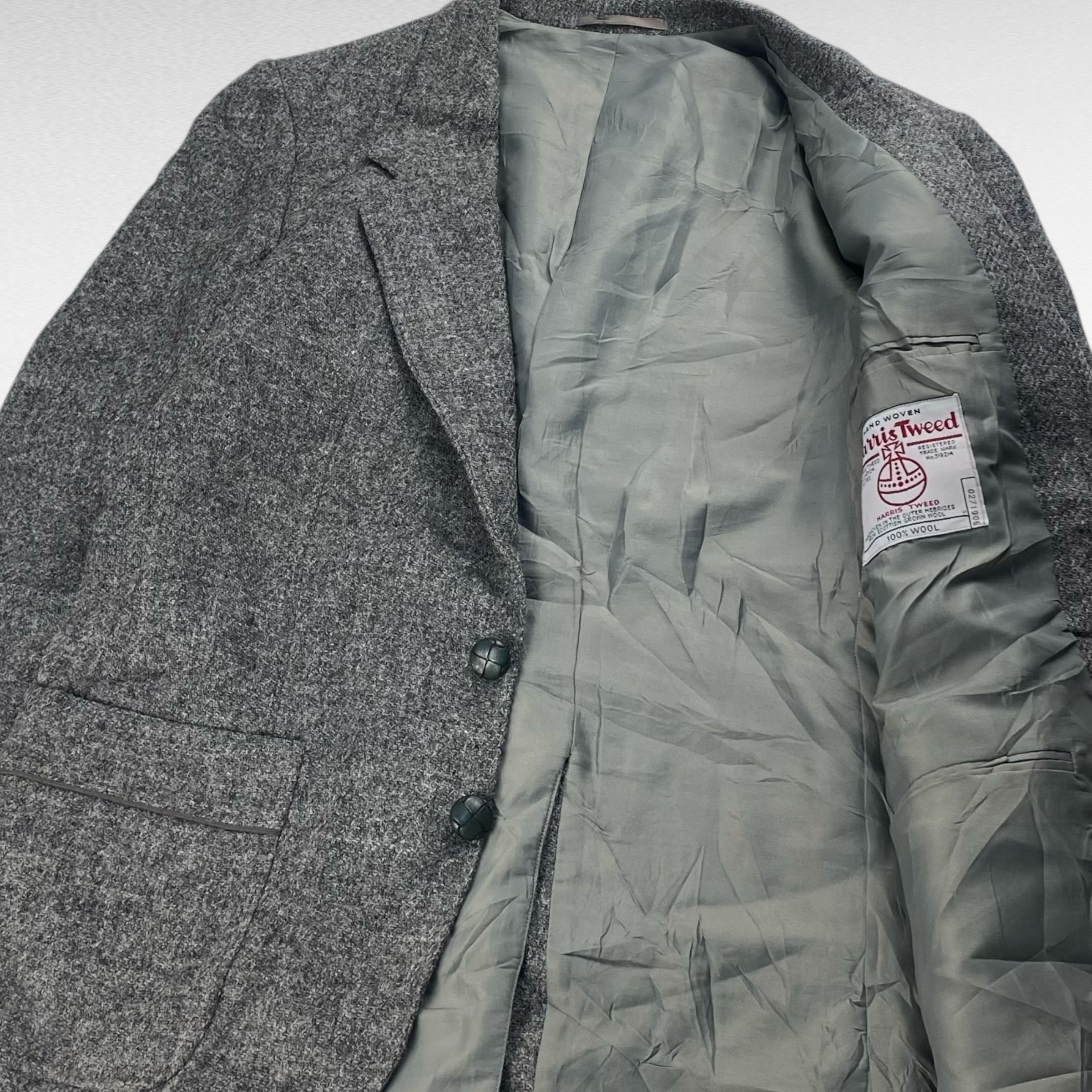 Harris Tweed Harris Tweed Wool Tailored Jacket Gray Size M Size US M / EU 48-50 / 2 - 4 Thumbnail