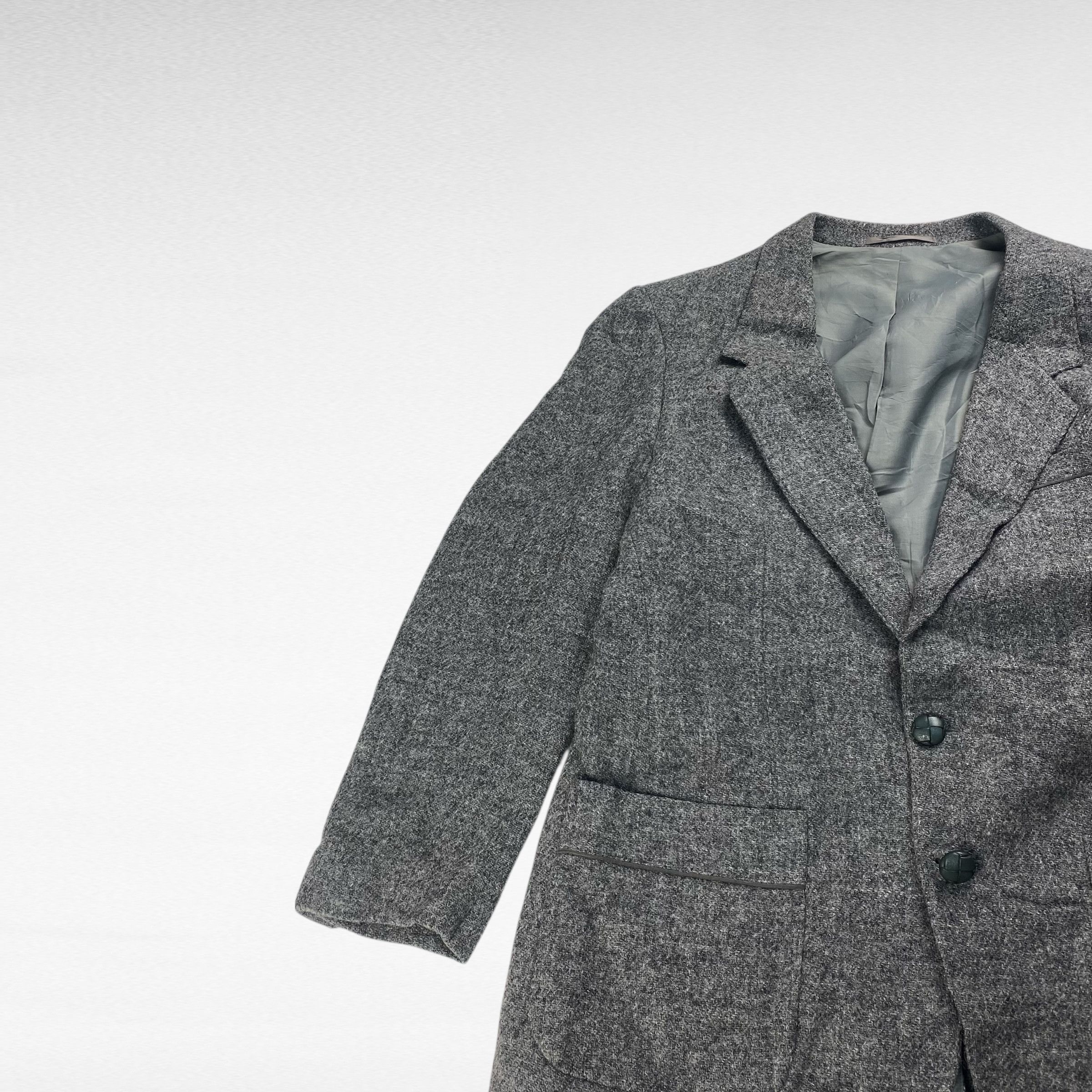 Harris Tweed Harris Tweed Wool Tailored Jacket Gray Size M Size US M / EU 48-50 / 2 - 3 Thumbnail