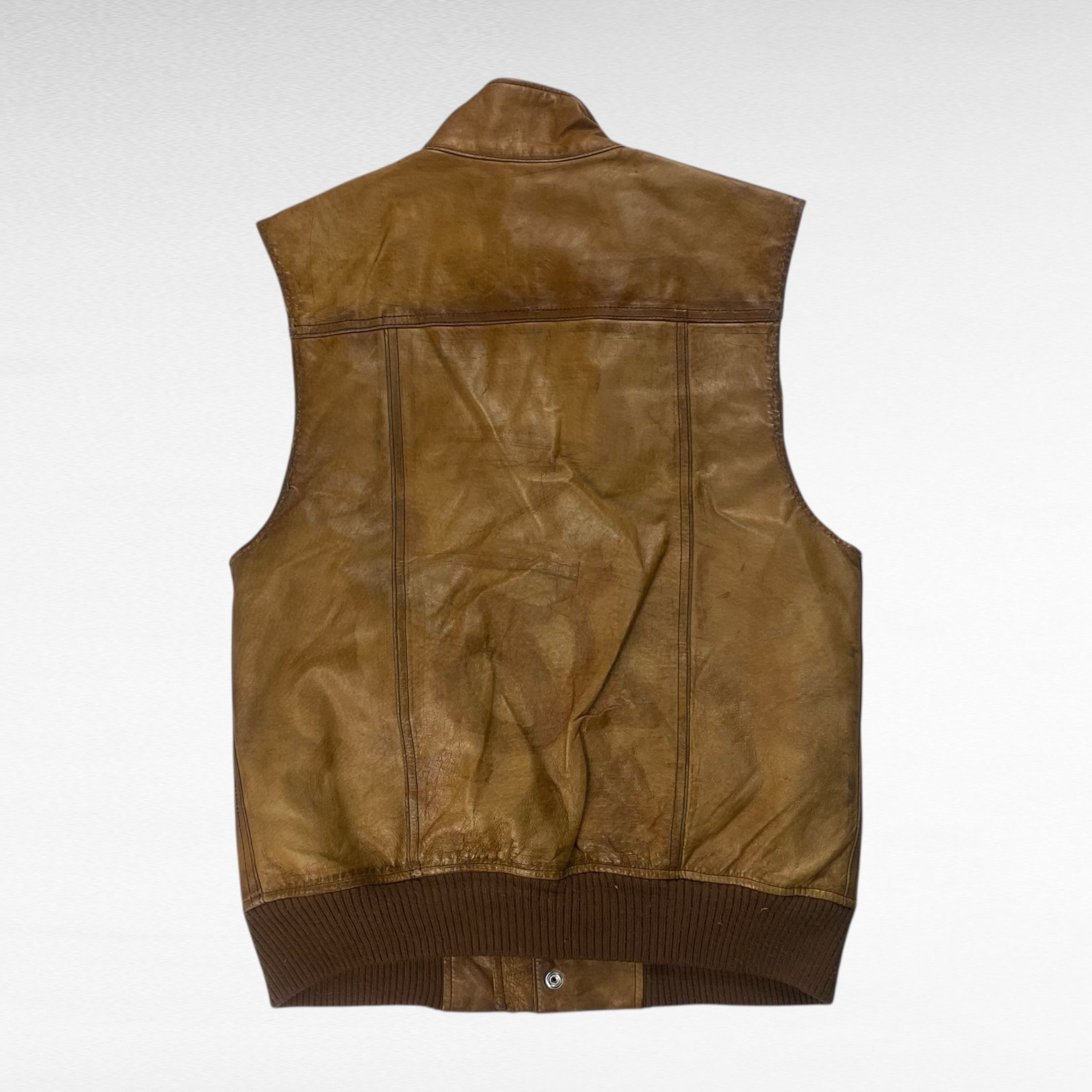 Vintage GP Leather Vest Brown Size S Size US S / EU 44-46 / 1 - 2 Thumbnail