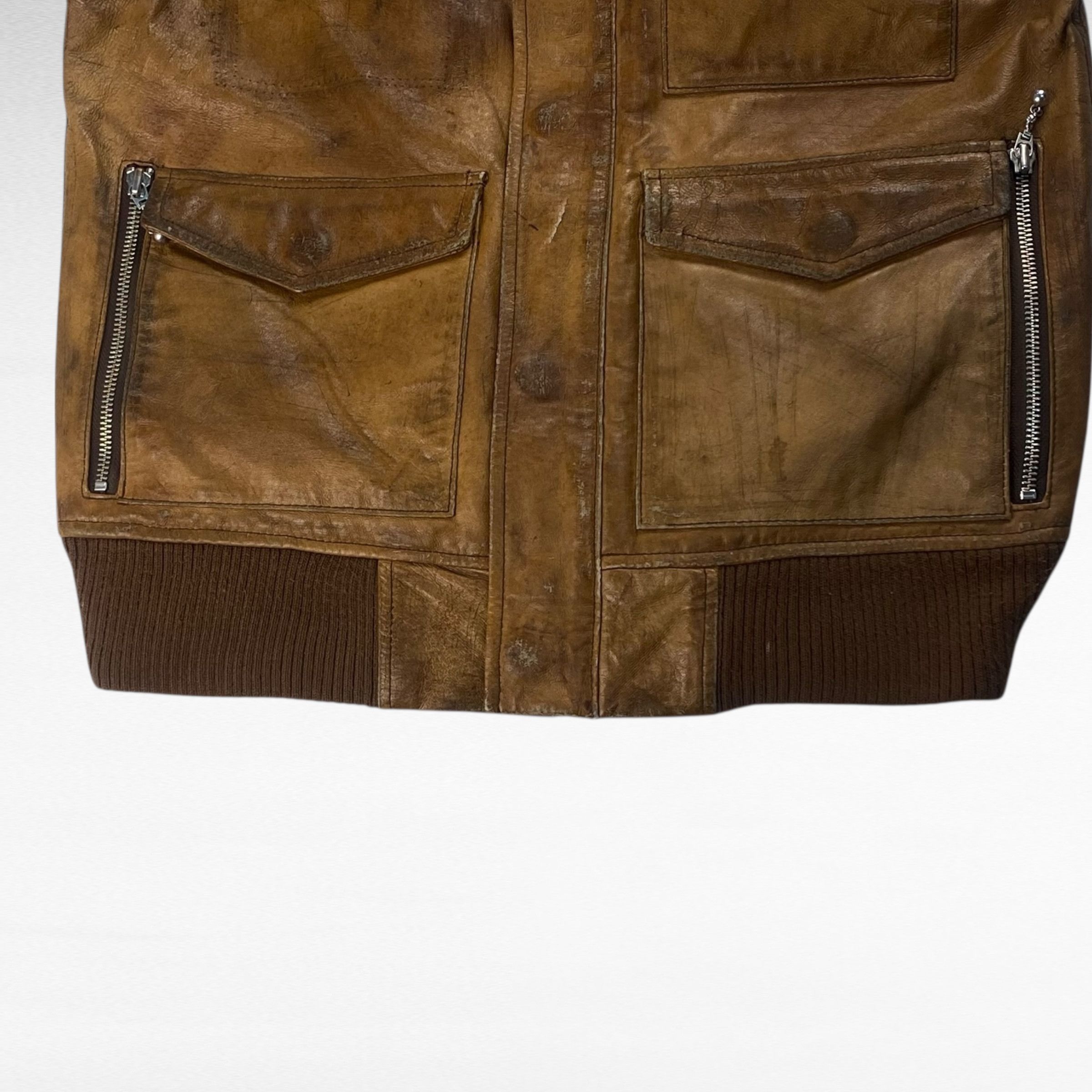 Vintage GP Leather Vest Brown Size S Size US S / EU 44-46 / 1 - 5 Thumbnail