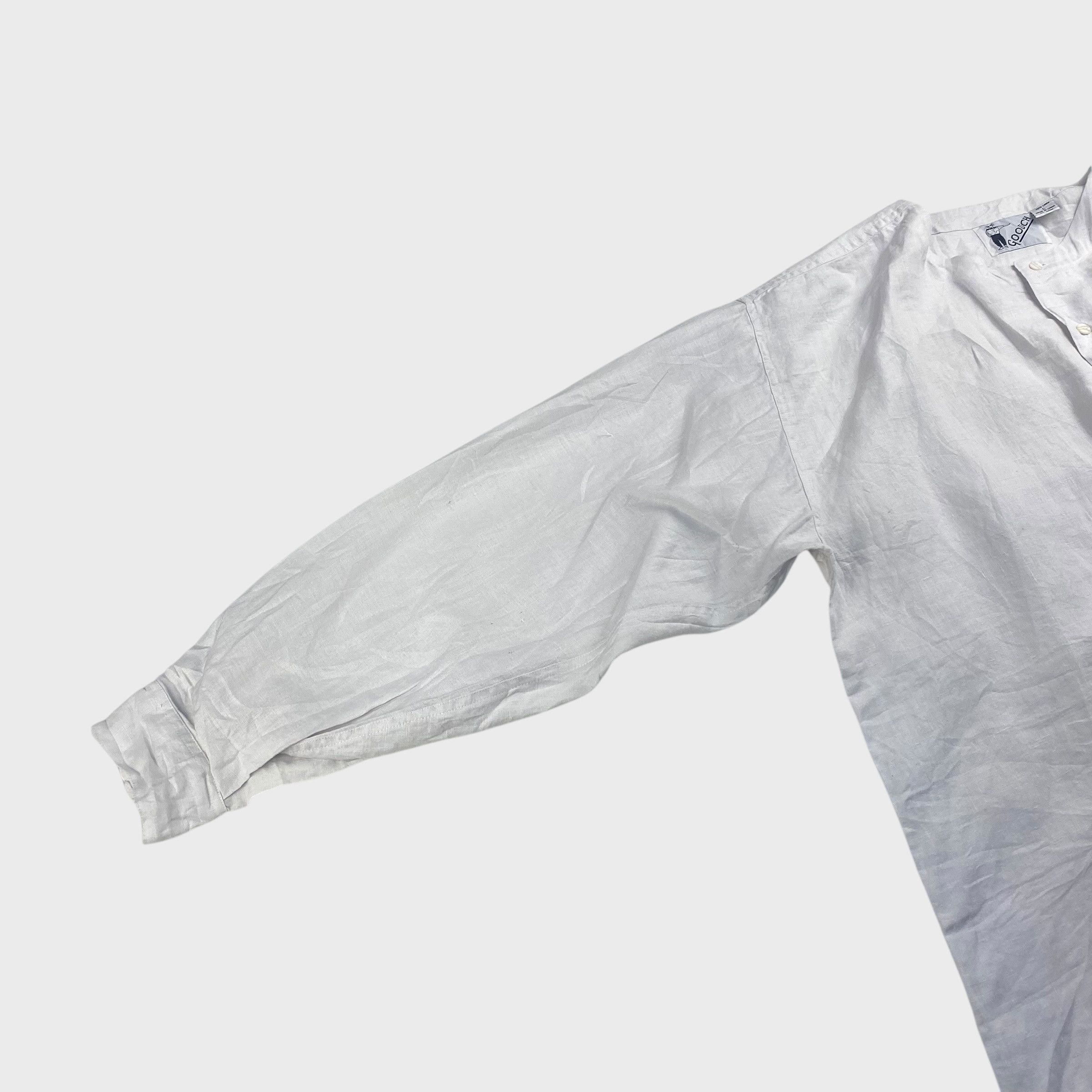 Vintage GOOUCH 90s Shirt White Size L Size US L / EU 52-54 / 3 - 3 Thumbnail