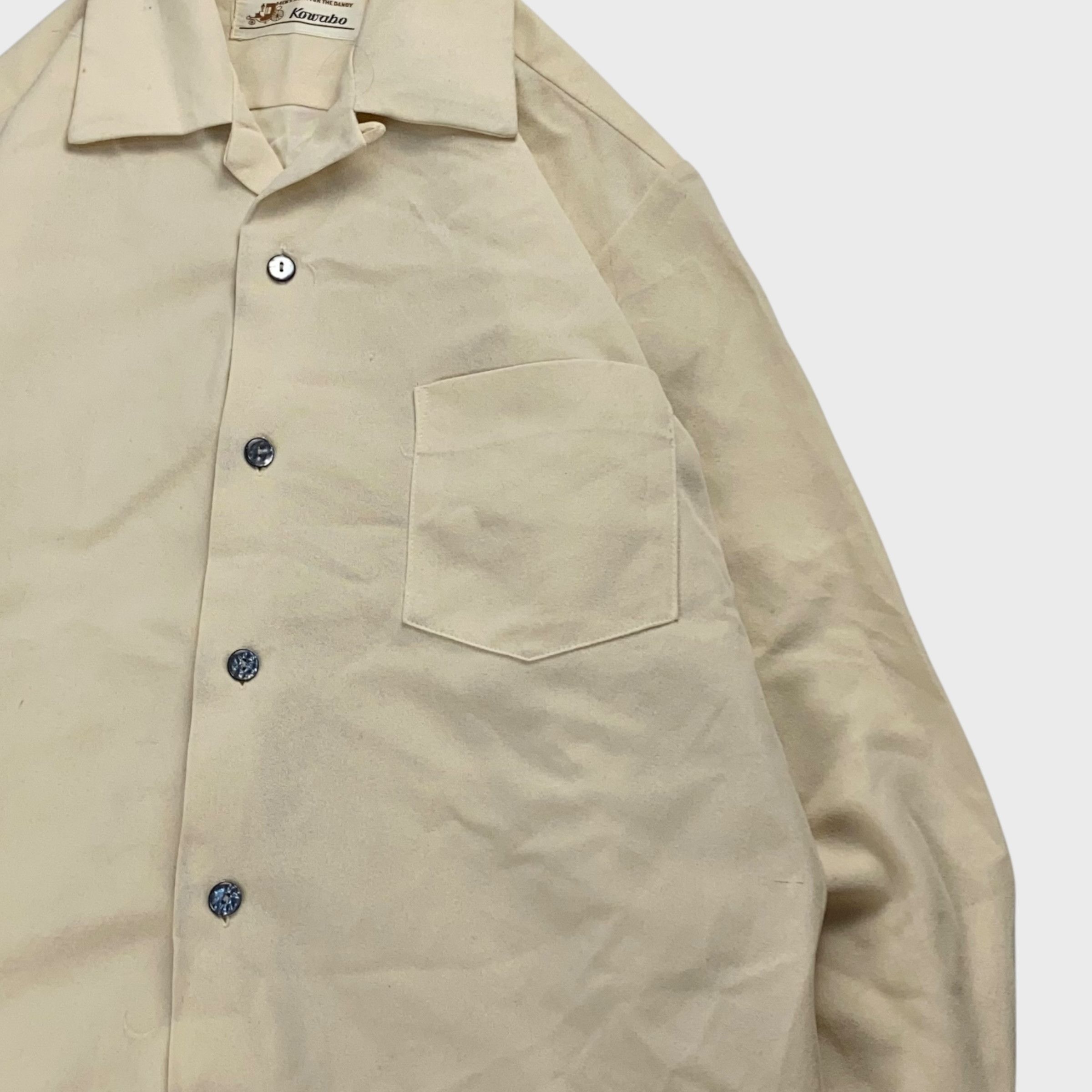 Vintage Kowabo Open Collar Shirt White Size M Size US M / EU 48-50 / 2 - 5 Thumbnail