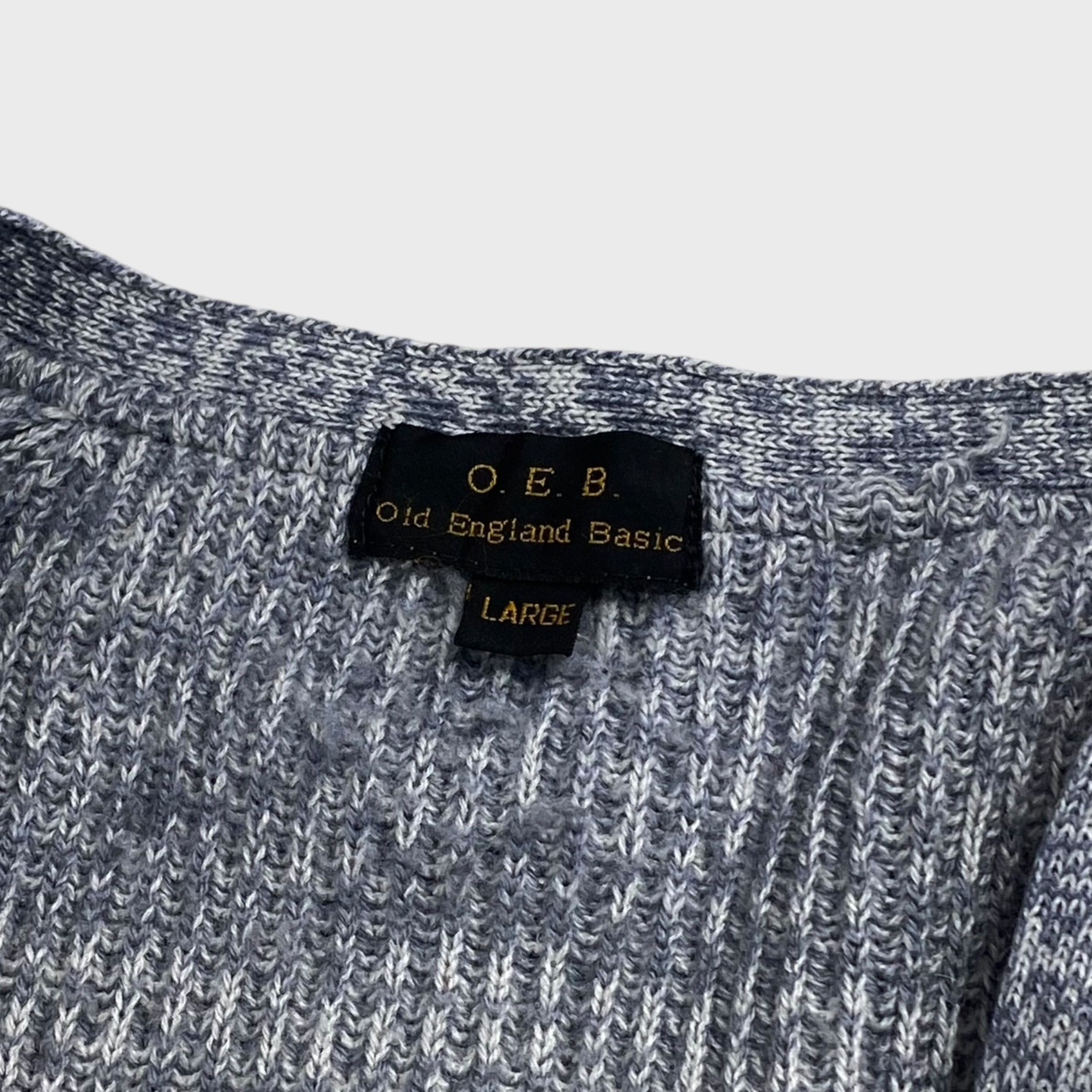 Vintage O.E.B Knit Sweater Gray Size L Size US L / EU 52-54 / 3 - 5 Thumbnail