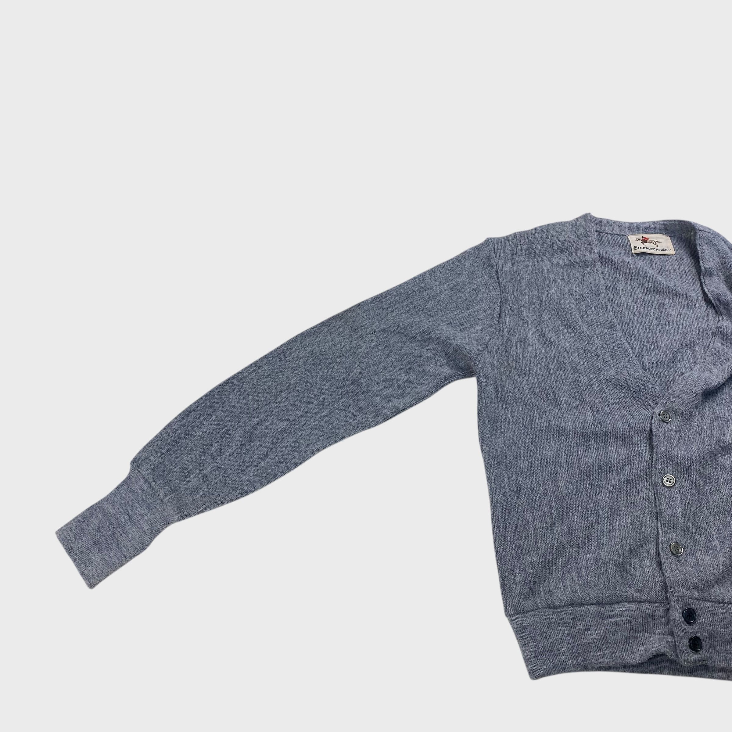 Steeplechase Steeplechase 80s Knit Sweater Gray Size S Size US S / EU 44-46 / 1 - 3 Thumbnail