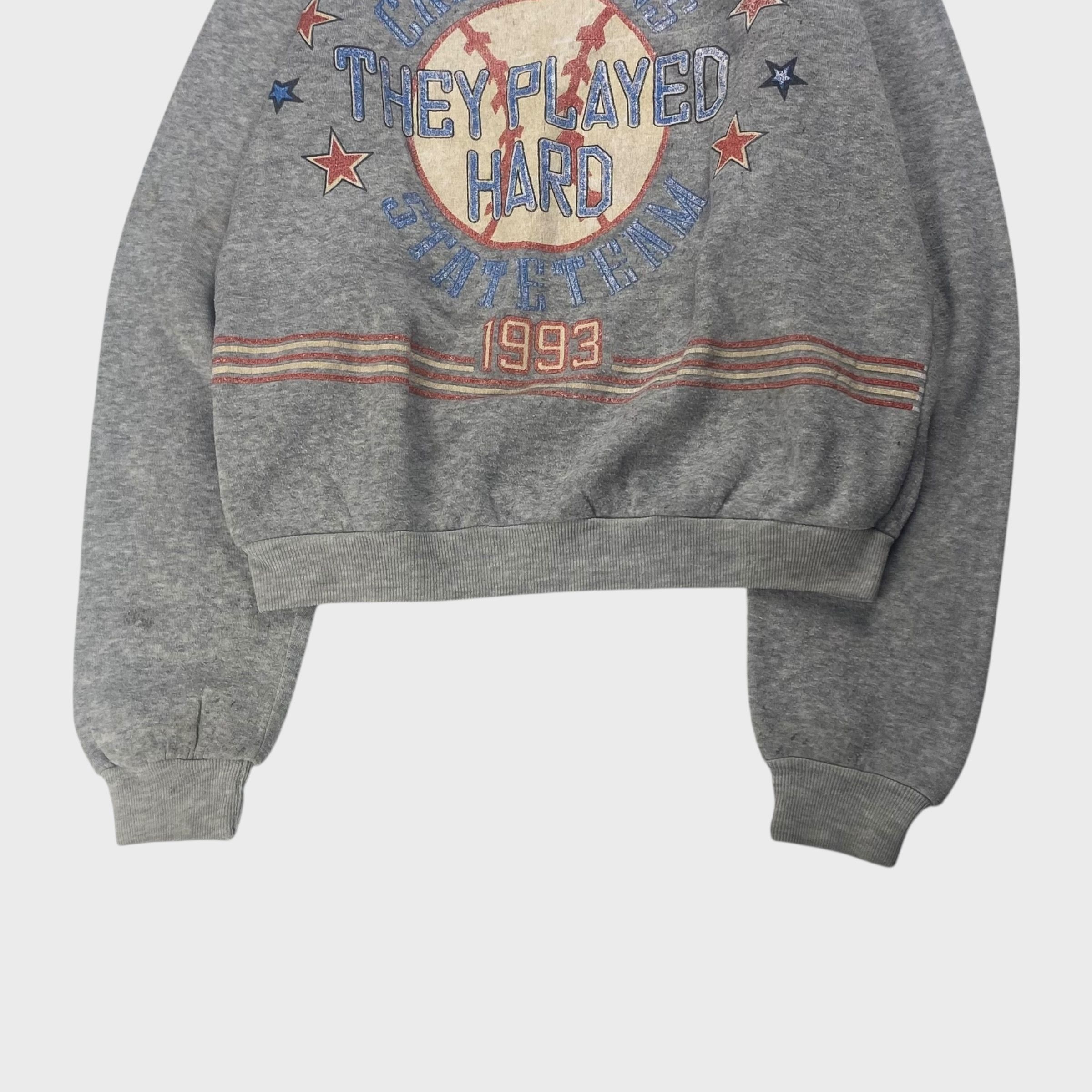 Vintage unknown 90s Sweatshirt Gray Size S Size US S / EU 44-46 / 1 - 5 Thumbnail